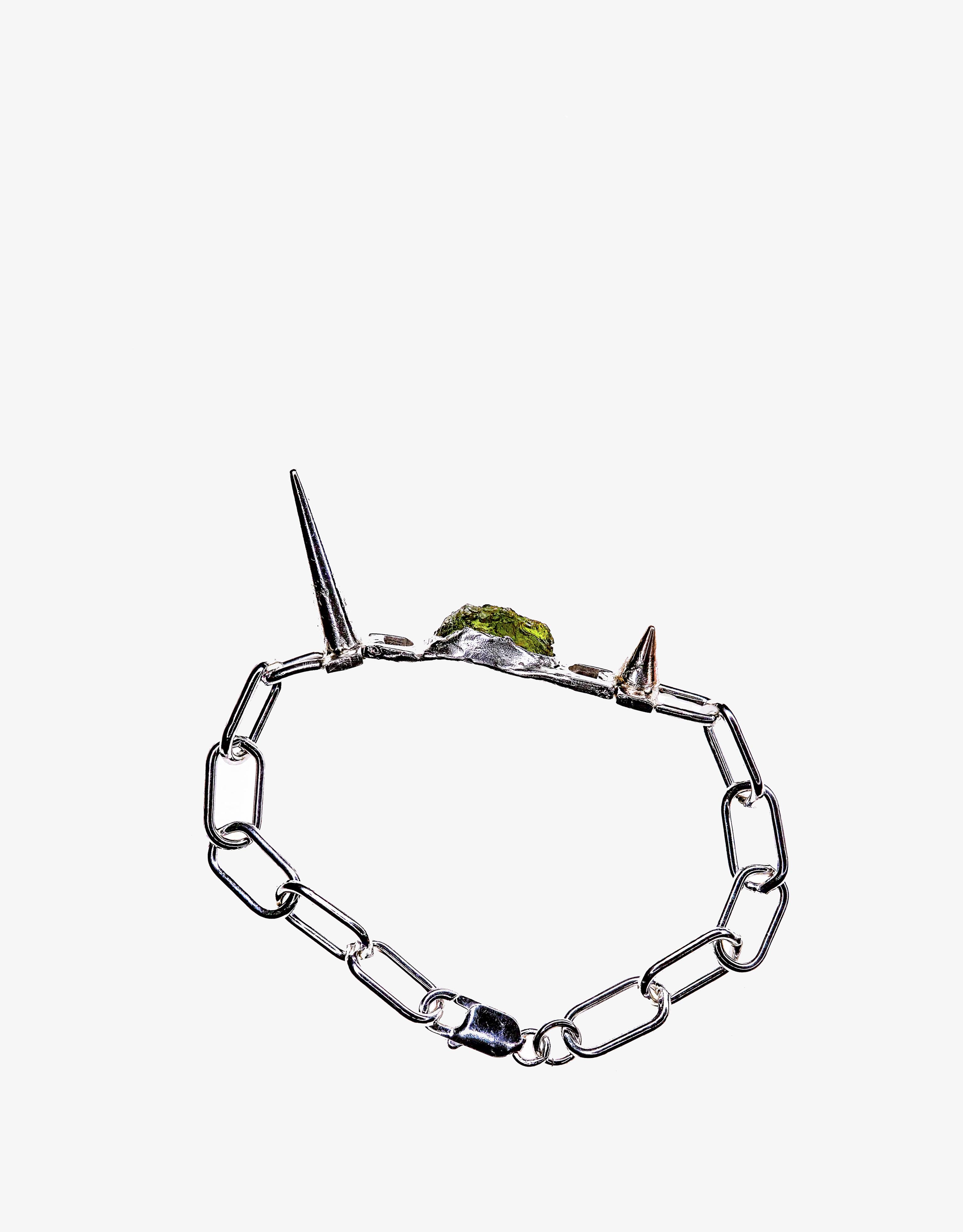 Moldavite Asteroid Silver Bronze