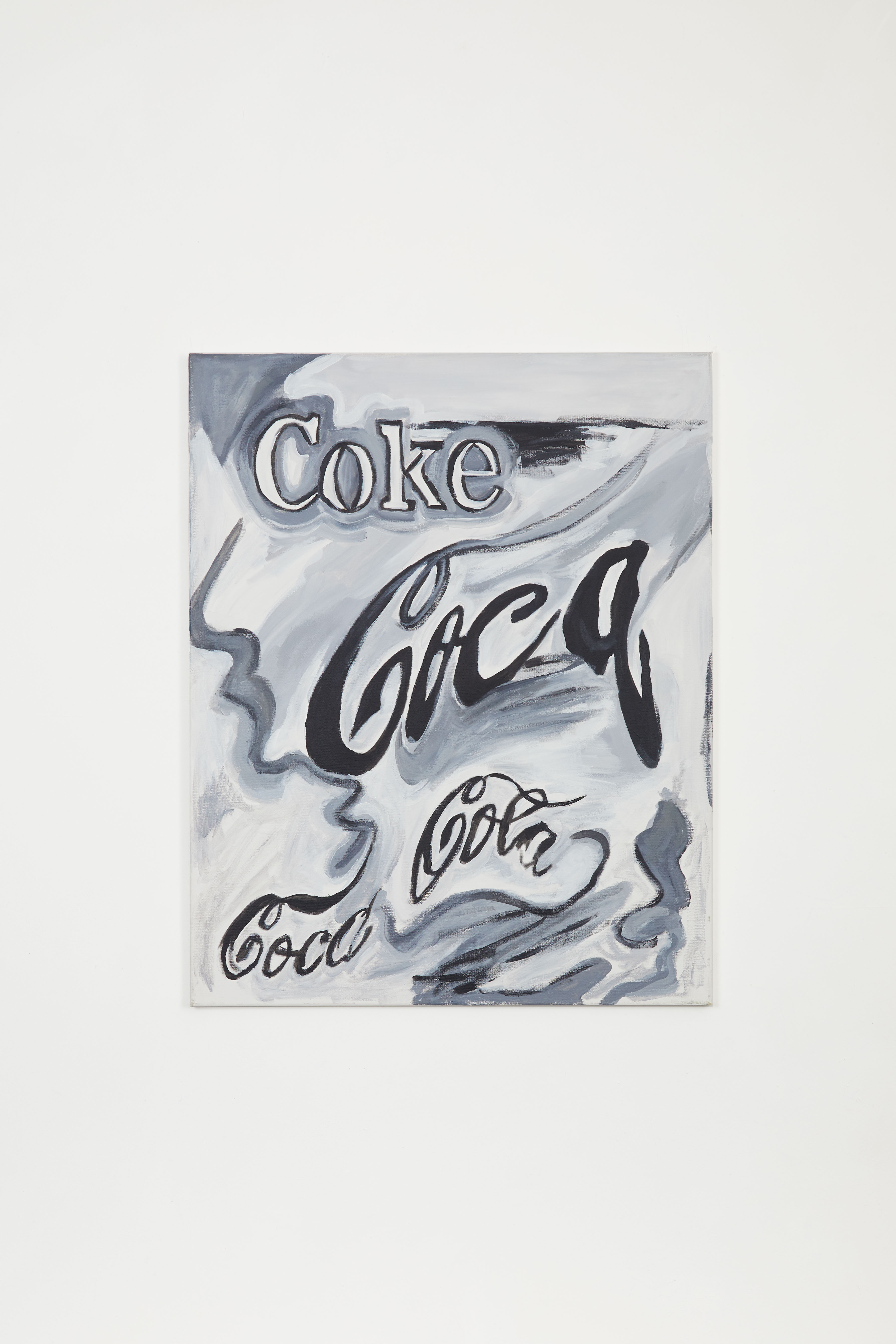 Untitled (Coca Cola #13), 2018, Acrylic on canvas, 30 x 24 in.