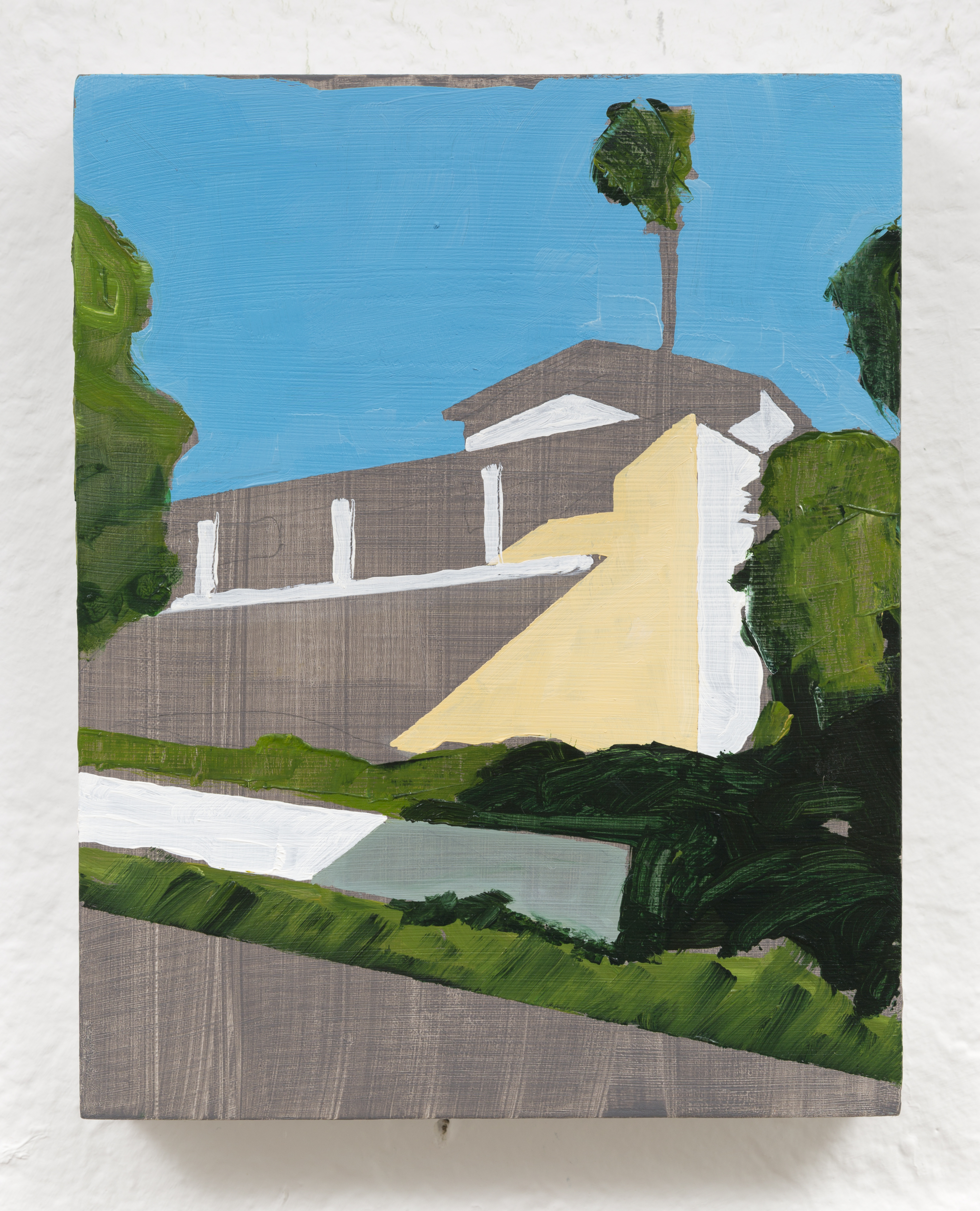 "Balcony" oil on wood, 10 x 8 in., 2017