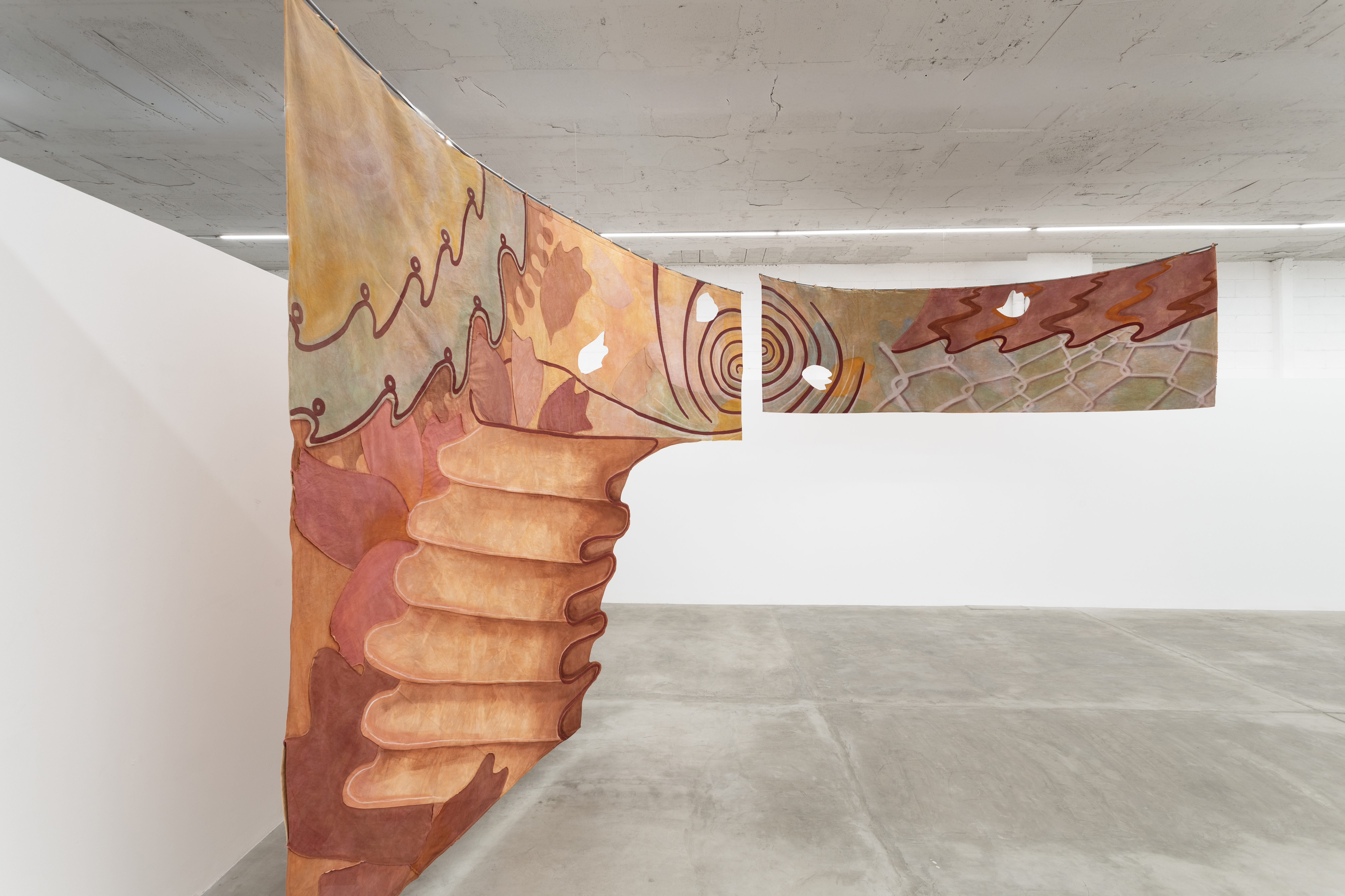 Cosmos, 2025 Pigment and acrylic base on dyed cotton canvas. 800 x 280 cm 315 x 110 1/4 in