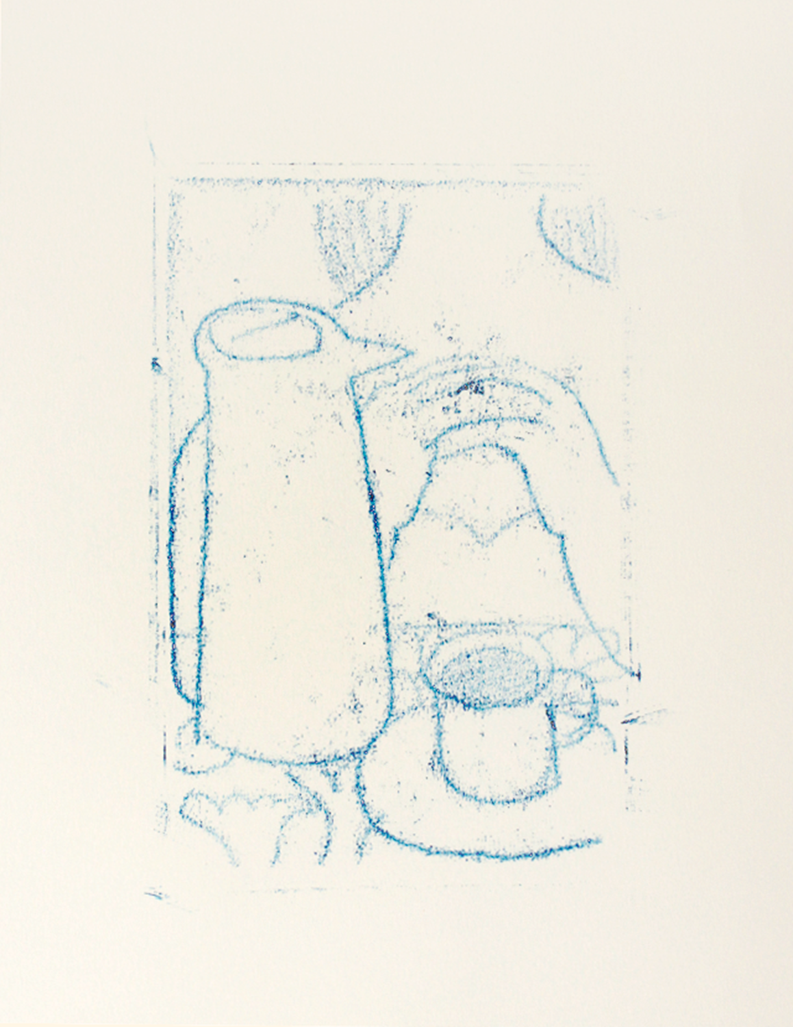 "Café da manhã", 2019, monotípia sobre papel [monotype on paper]