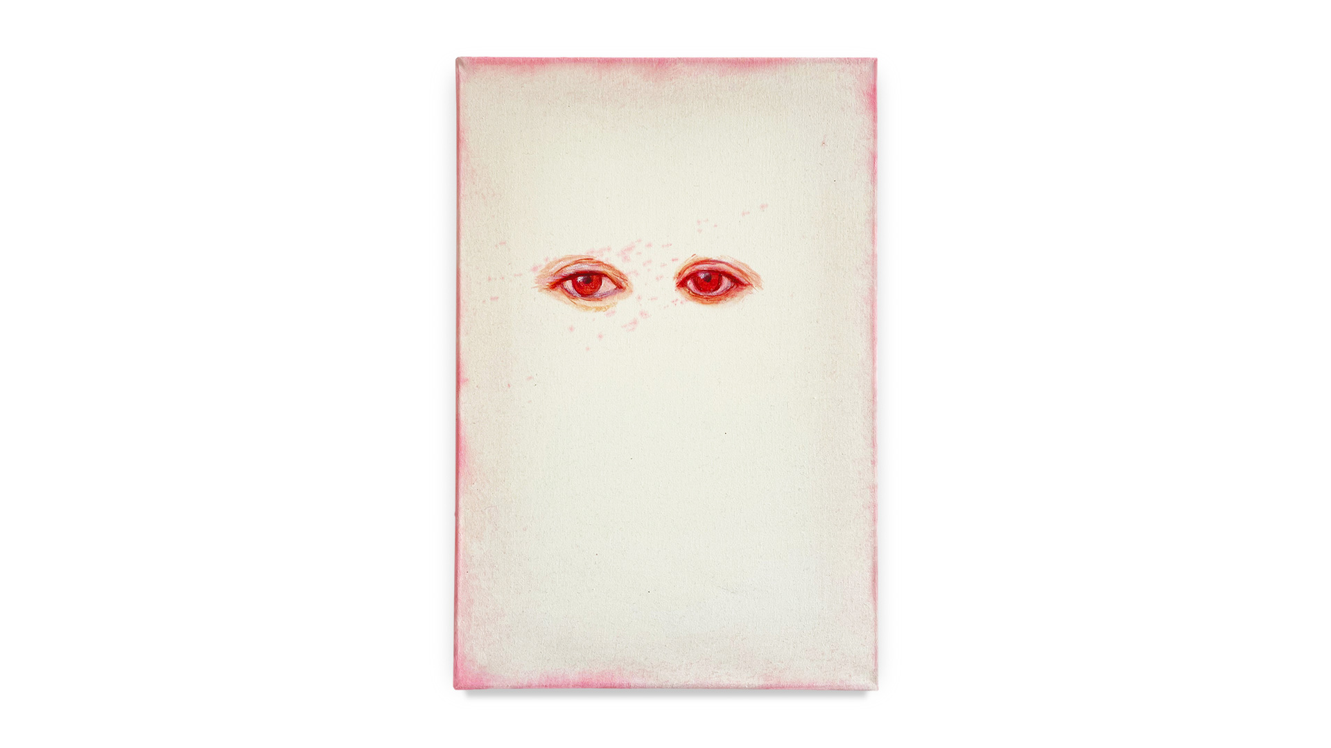 Hi from Angelika Kauffmann, 2023, oil and ink on canvas, 45 × 30 cm