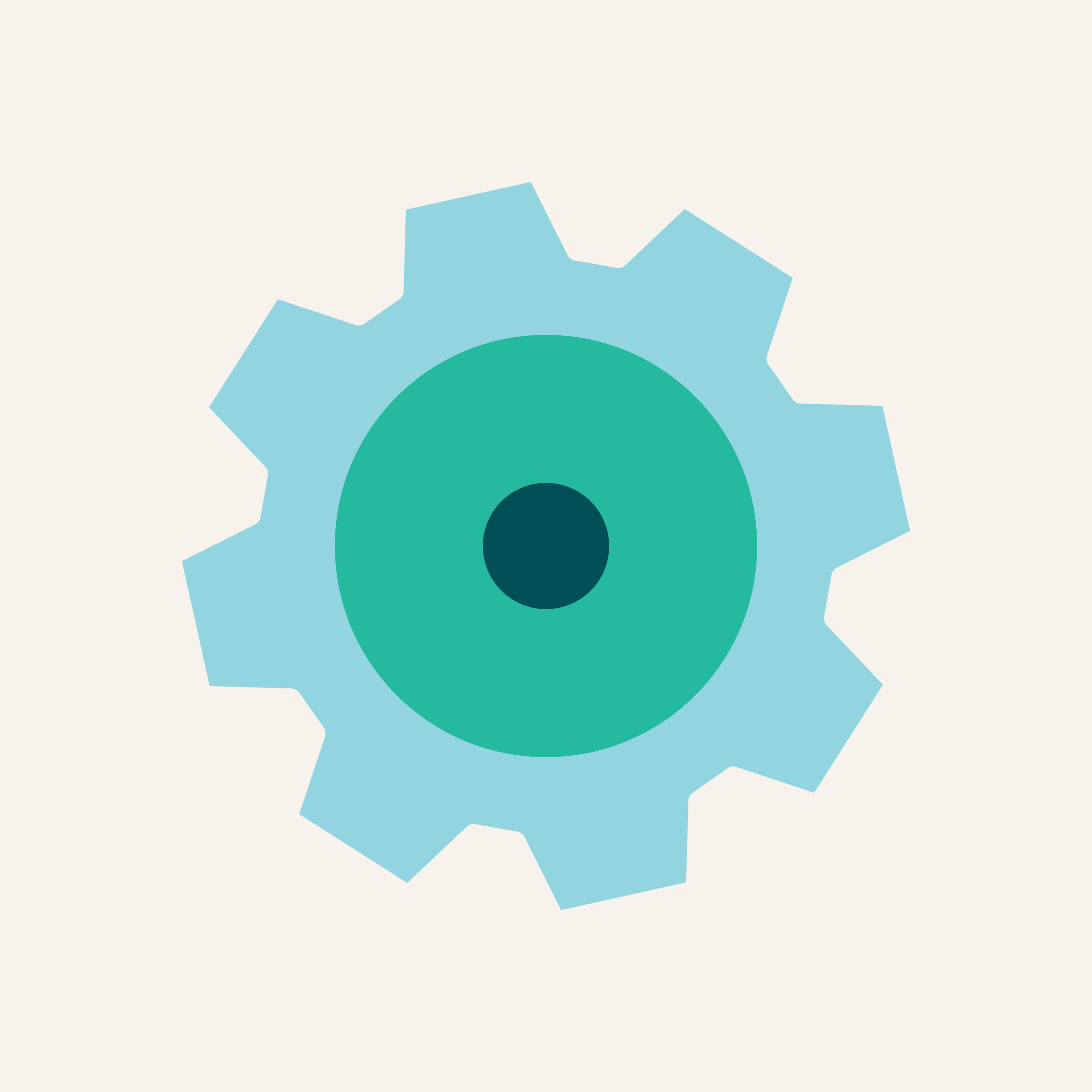 The automation icon; a blue and green gear.