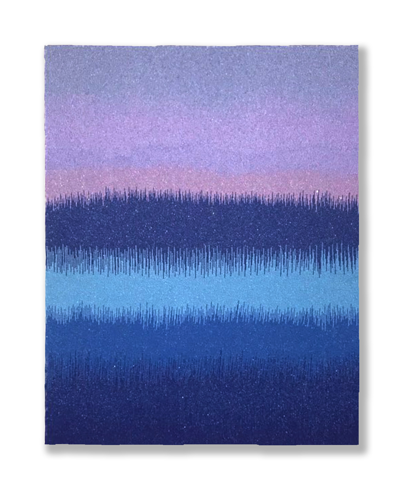  Electric Love   2018  Beads on canvas  63 x 43 Inches