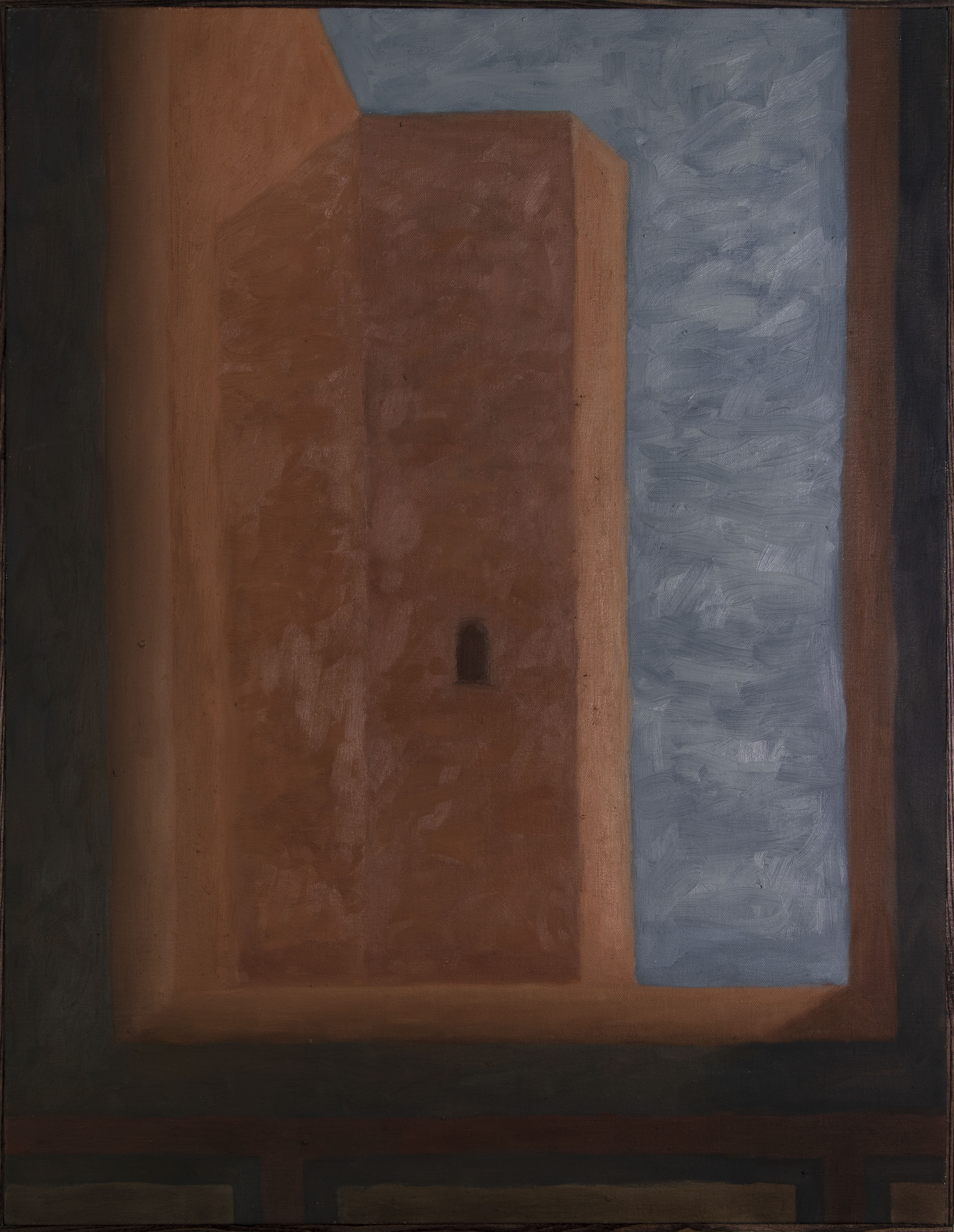 Nimeämätön (unnamed), 2020, oil and beeswax on linen, artist frame, 112 x 87 cm