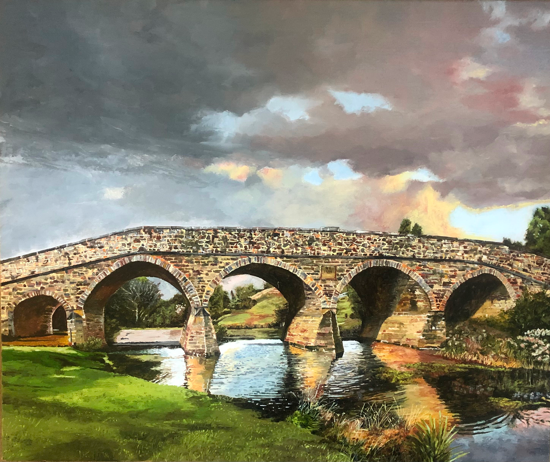Richmond Bridge, Tasmania, Oil on Canvas, 50 x 60 cm.