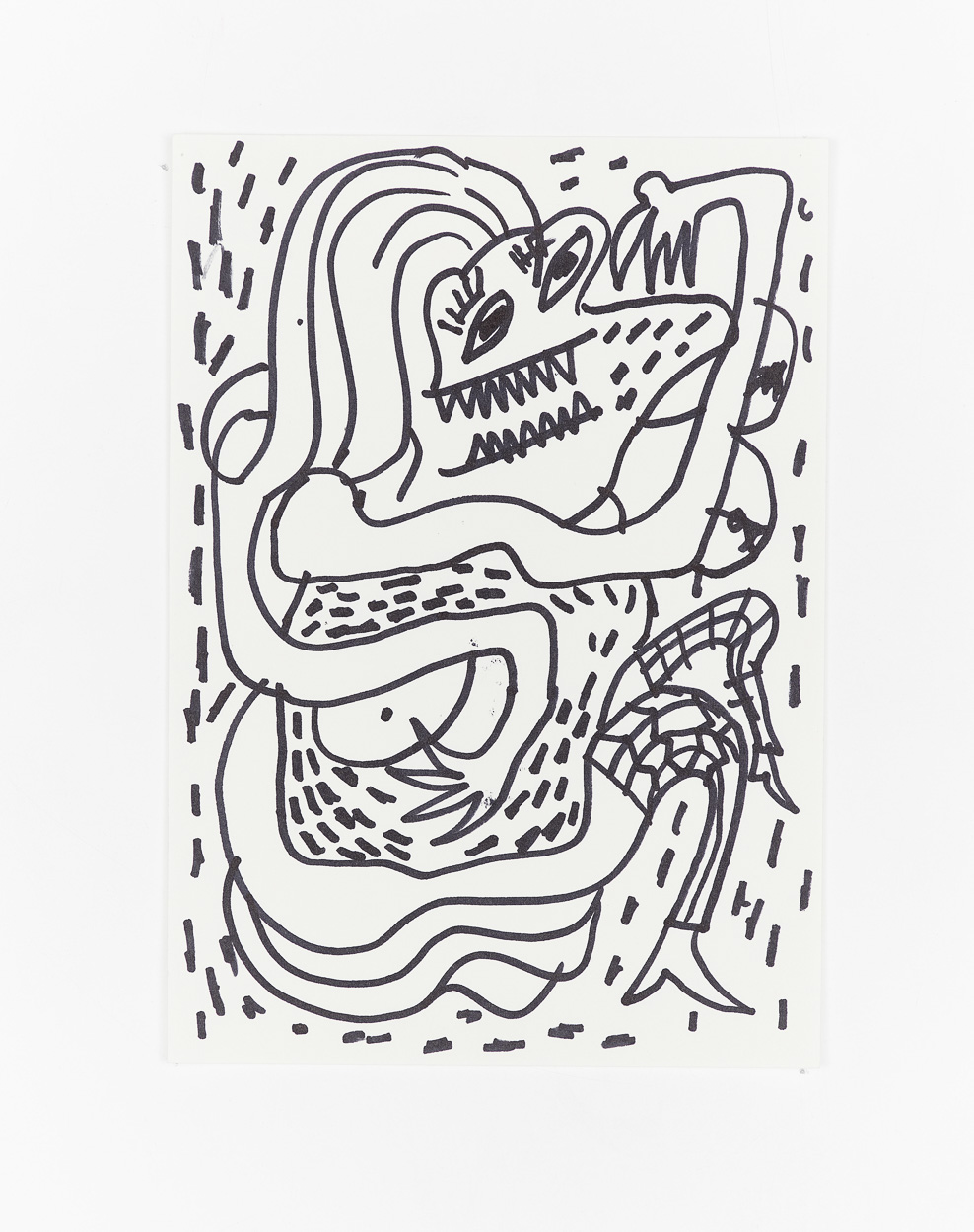 Untitled, 2020. marker on paper. 26cm x 18cm