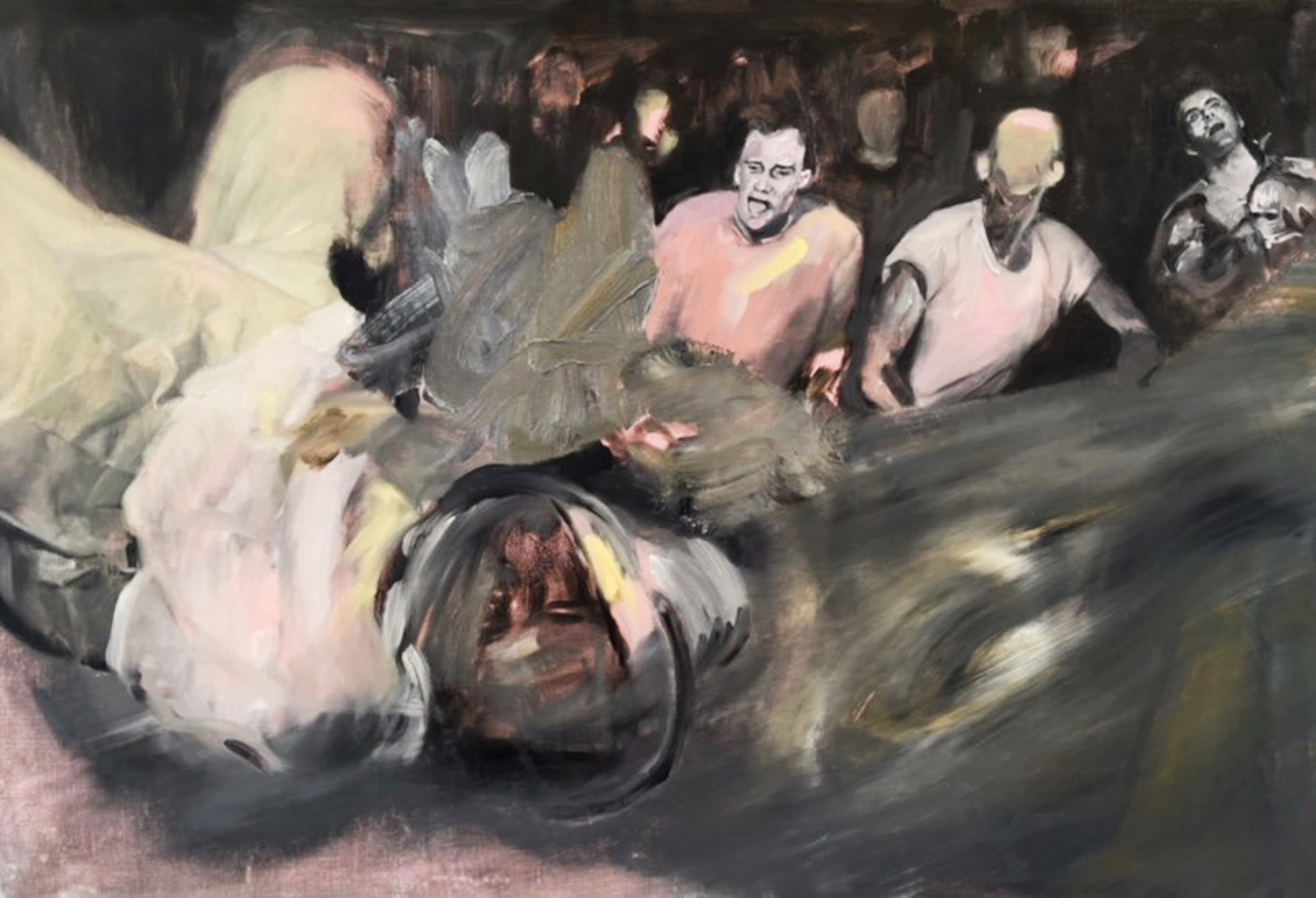 Leviathan Serie #4, 2019, huile sur toile, 65x92cm