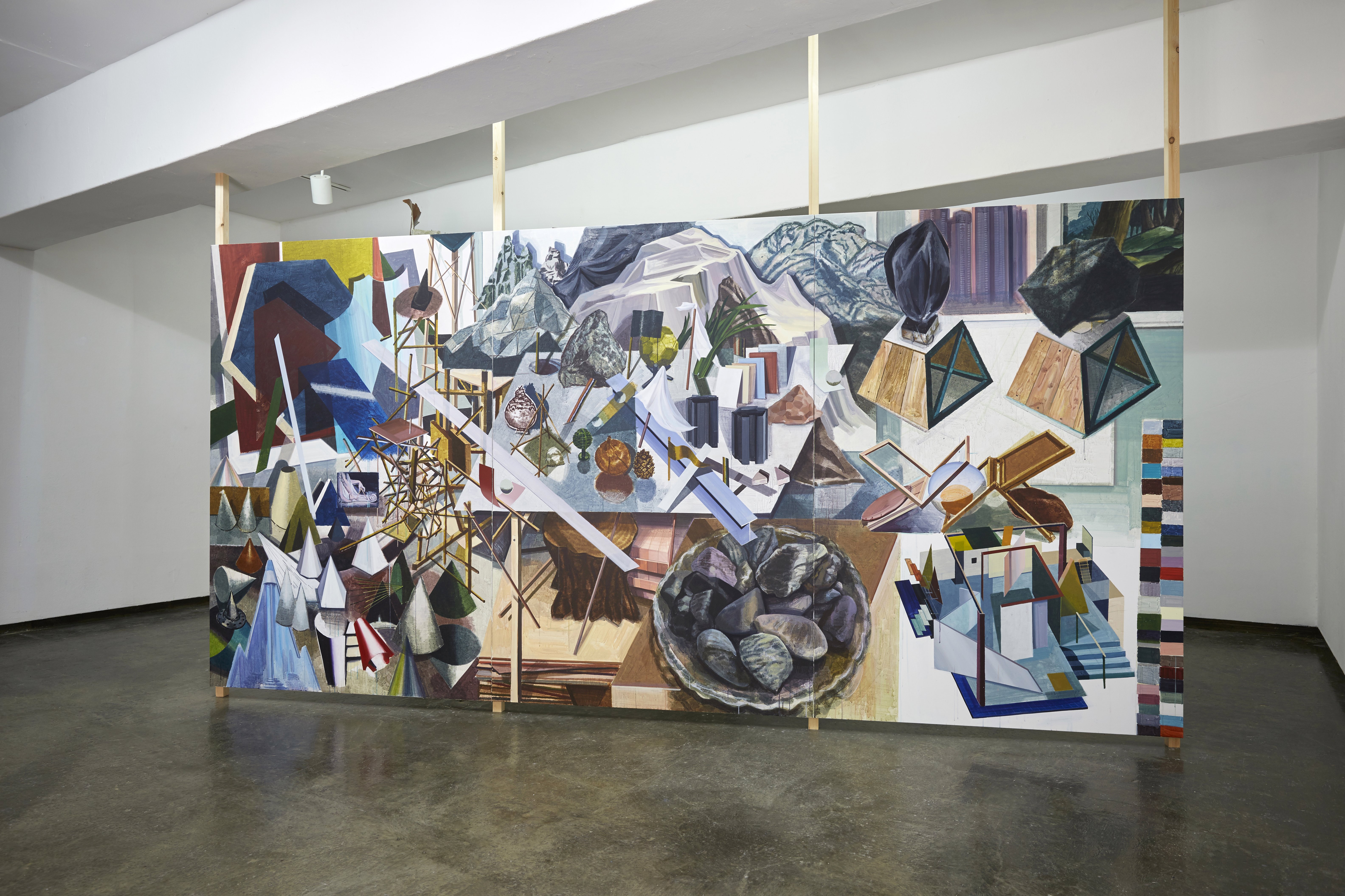 노은주, 전현선 , 2016, acrylic on canvas, 193.9 x 390.9cm