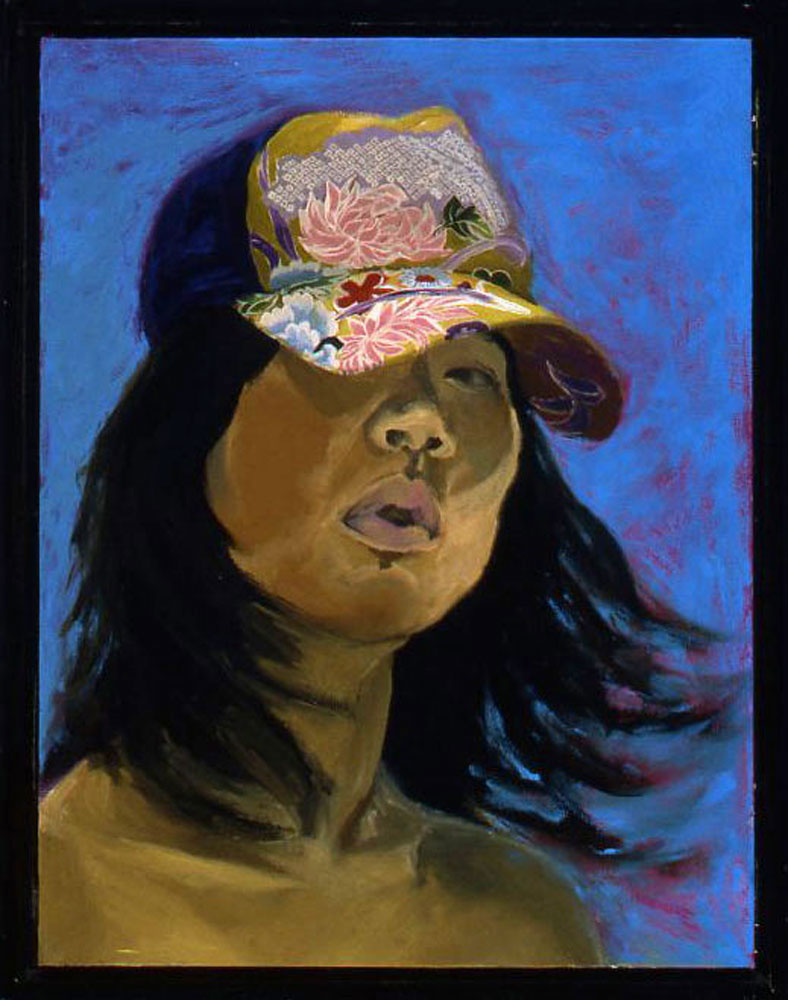 Self-portrait with a HatOil on Canvas, 200520x16 inches