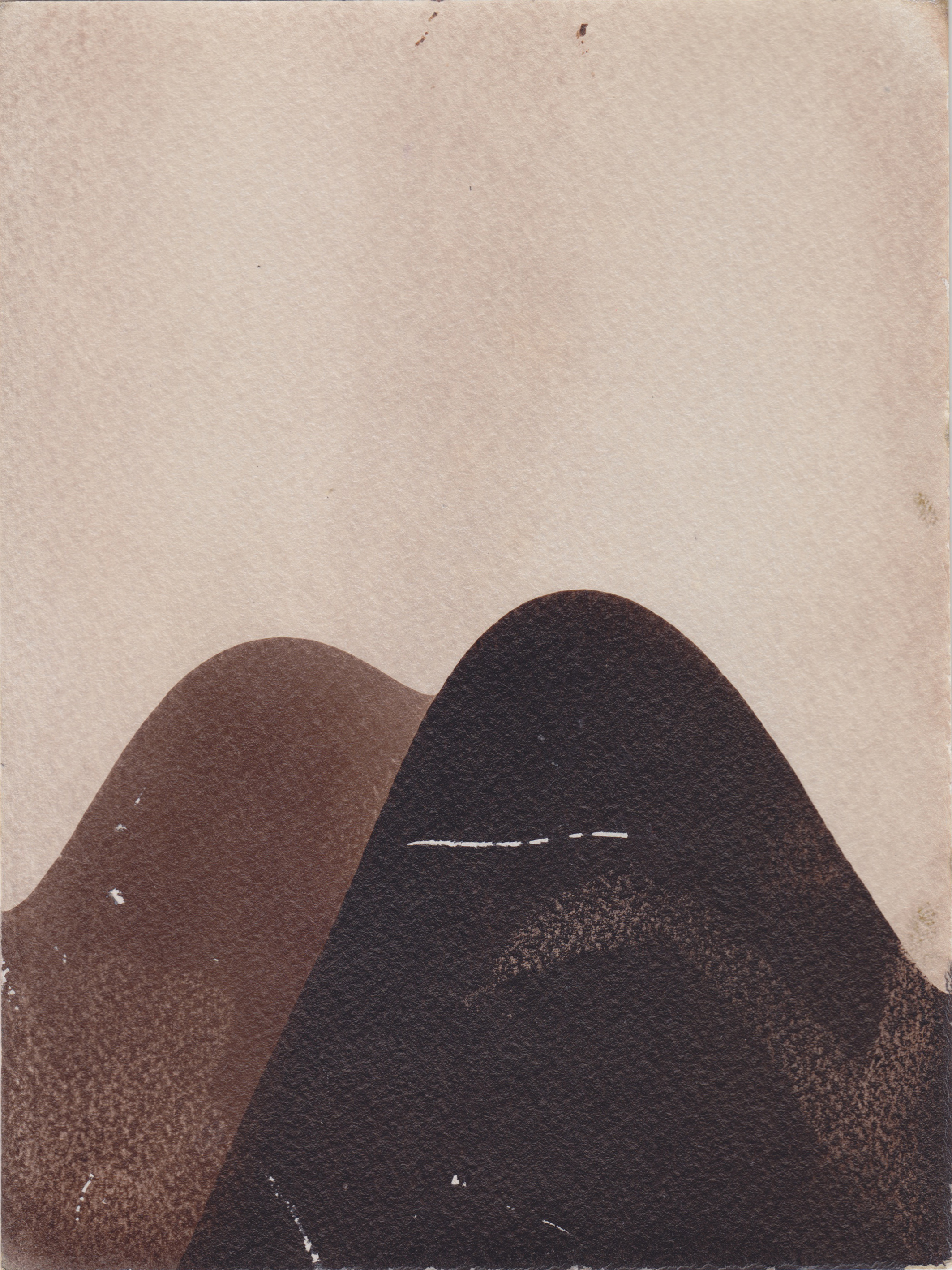 Untitled (Cellofix #10), 2020, vintage photographic paper, 11.9 x 13 cm