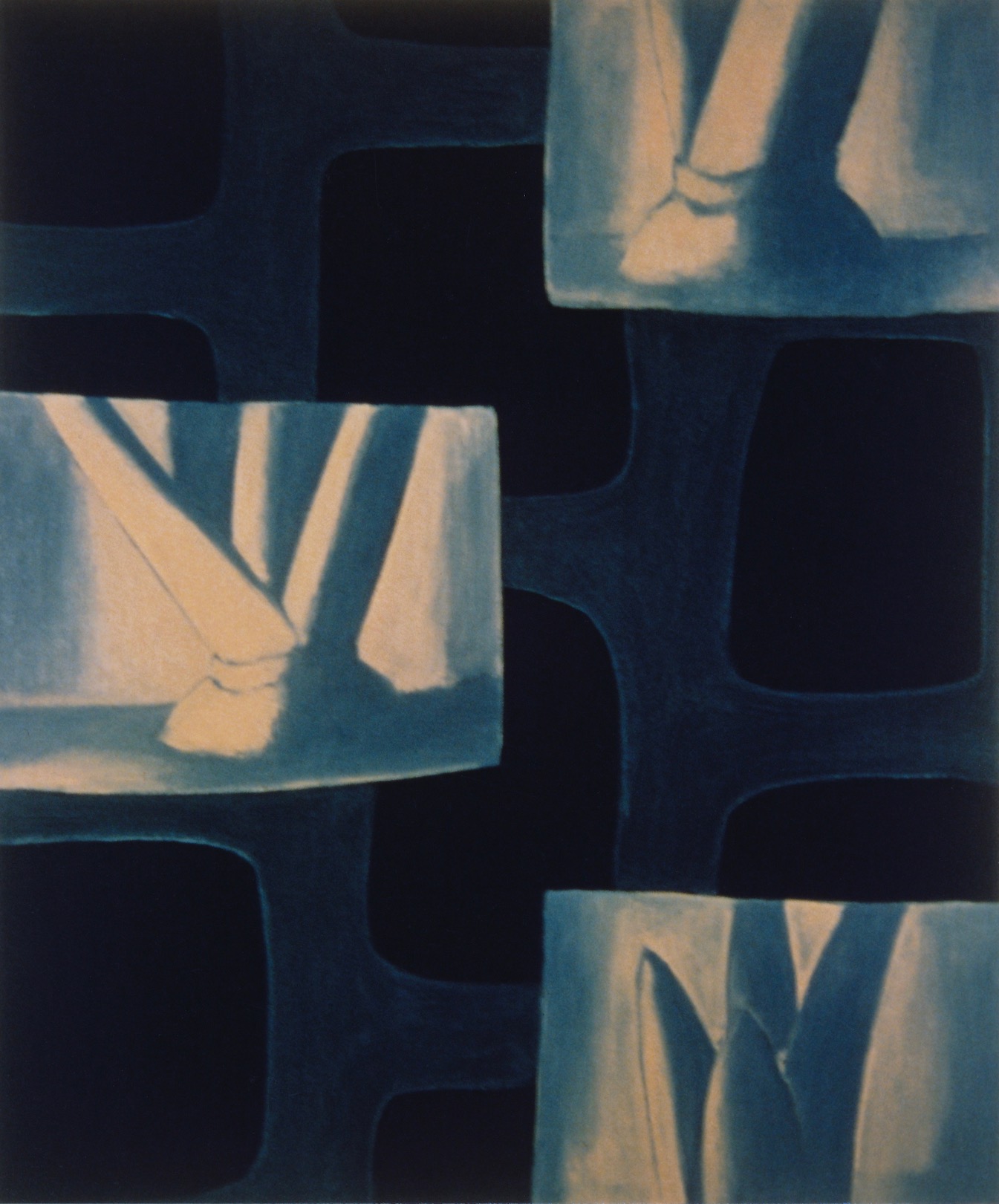 Untitled 1994, acrylic and oil on canvas, 150 x 130 cm