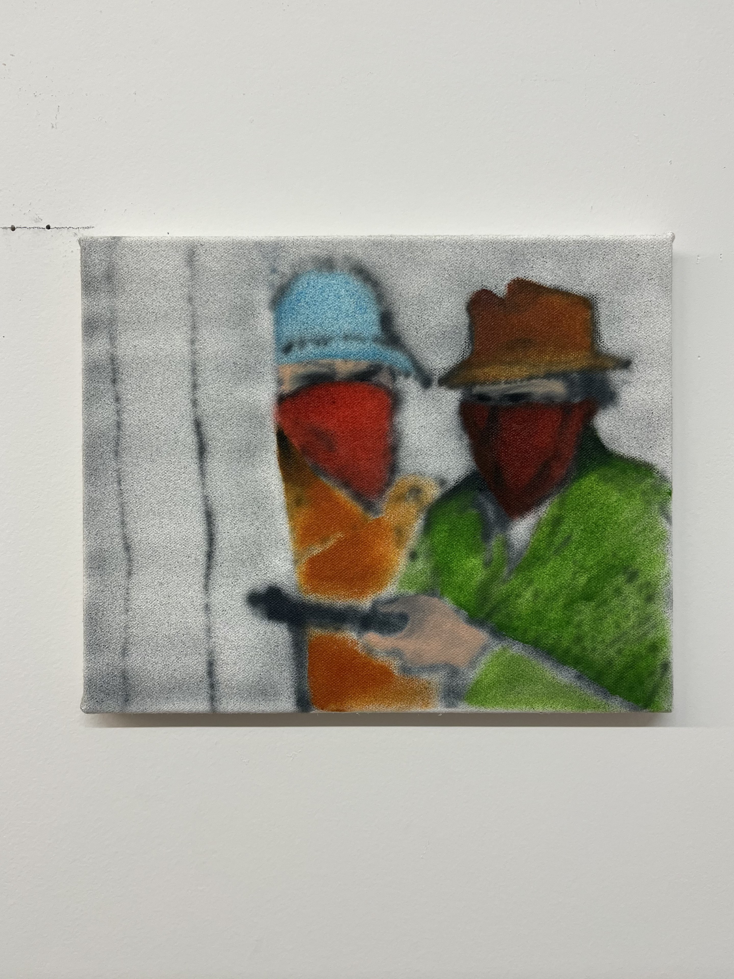 U.S open, oil and acrylic on canvas, 2025