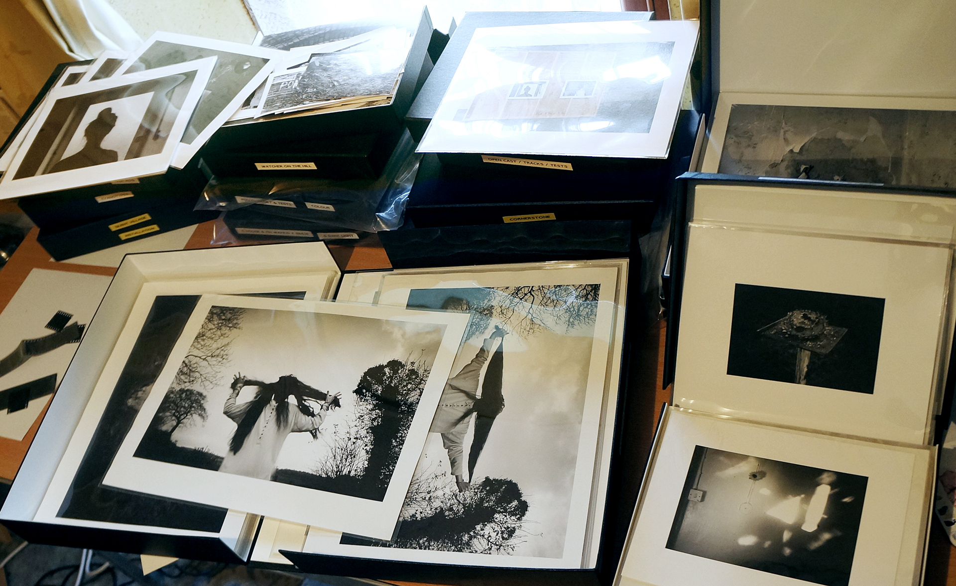 Portfolio boxes of Gwendraeth House and other projects, 2017