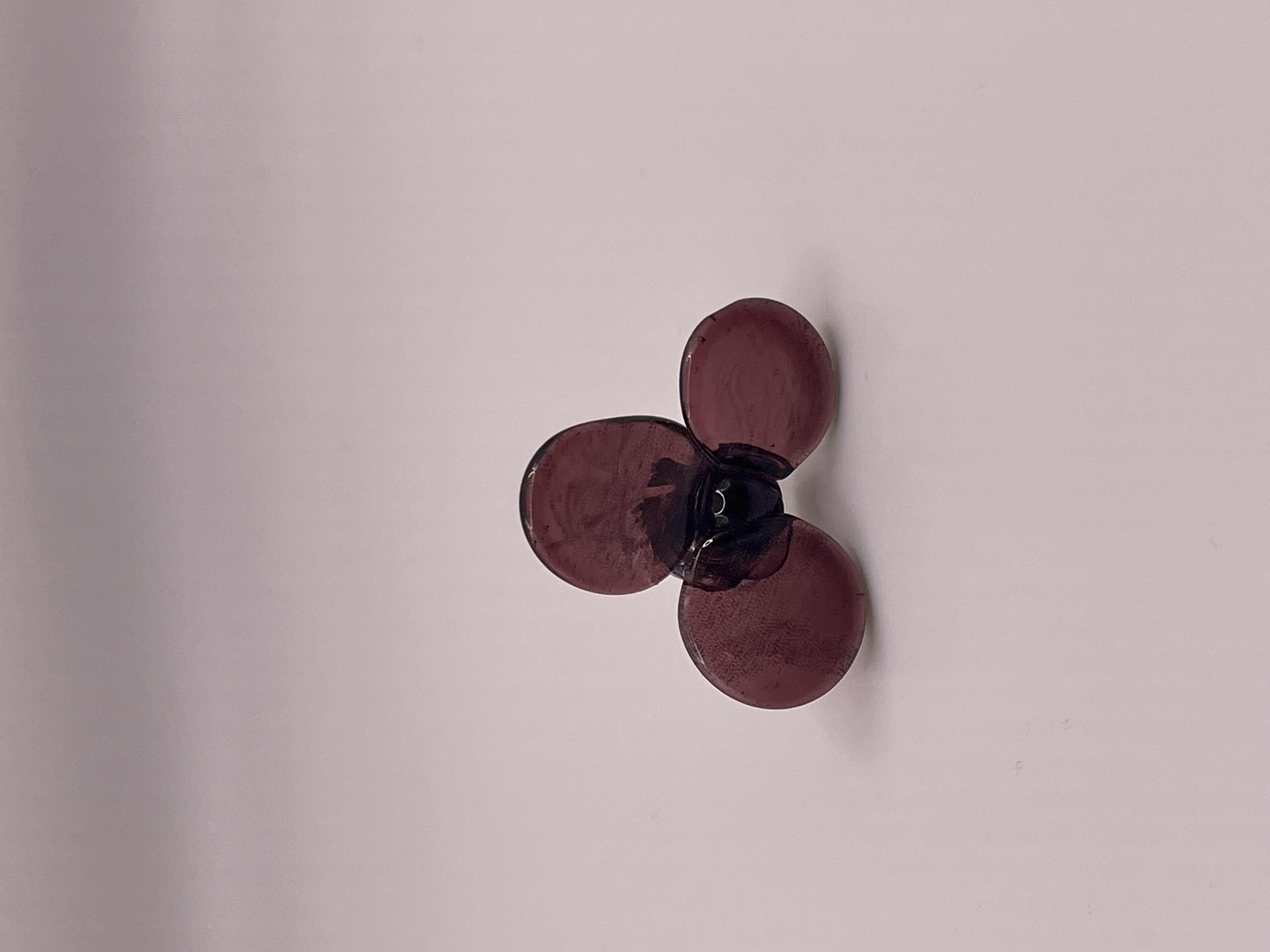 Flower Lapel Pin, Glass