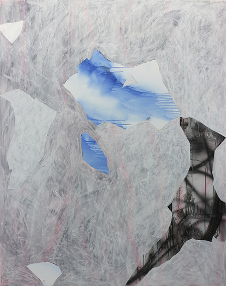 Distant horizons, 2013. Acrylic paint on canvas 90 1/2 × 68 9/10 in.