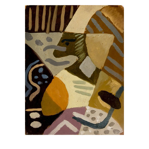 COMPOSIZIONE 1941, oil on cardboard 30cm x 23cm