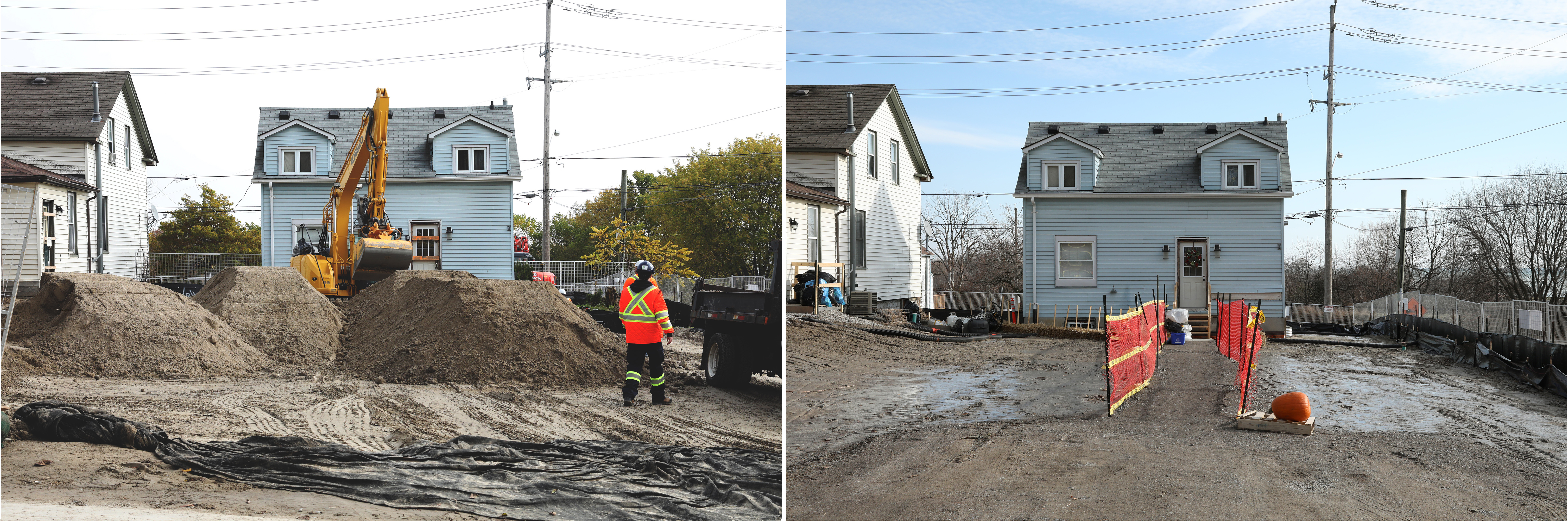 Home, Alexander Street, contaminated soil removal and replacement