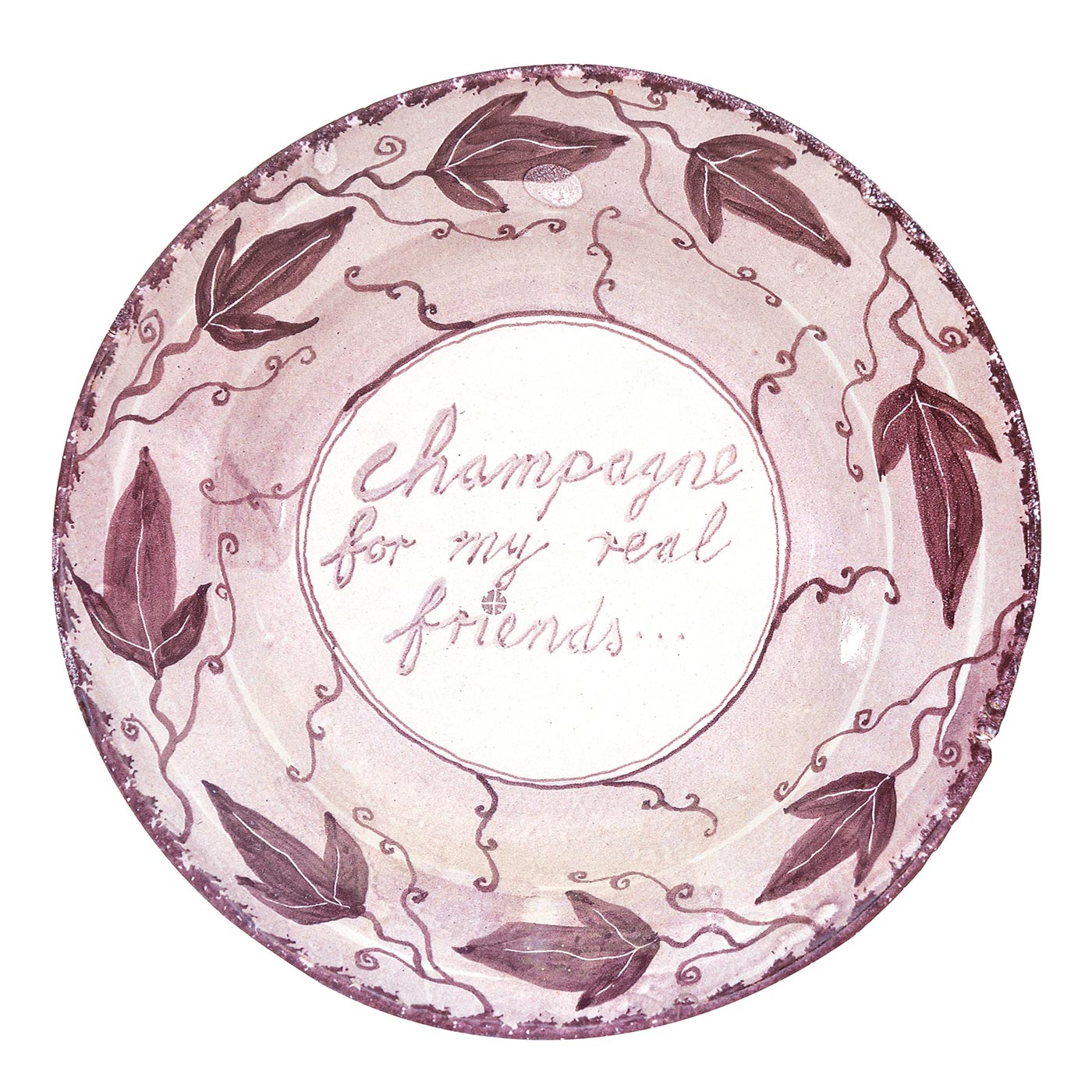 Champagne for my real friends, 1990sGlazed ceramic stoneware 