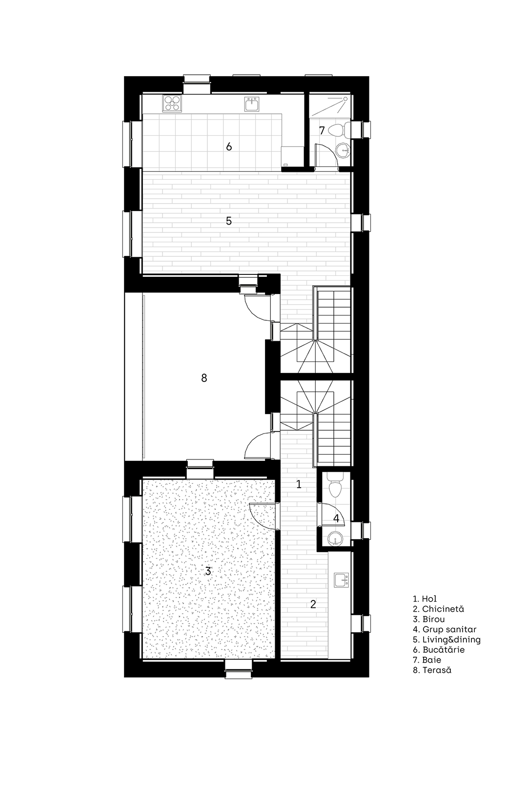 plan mansardă