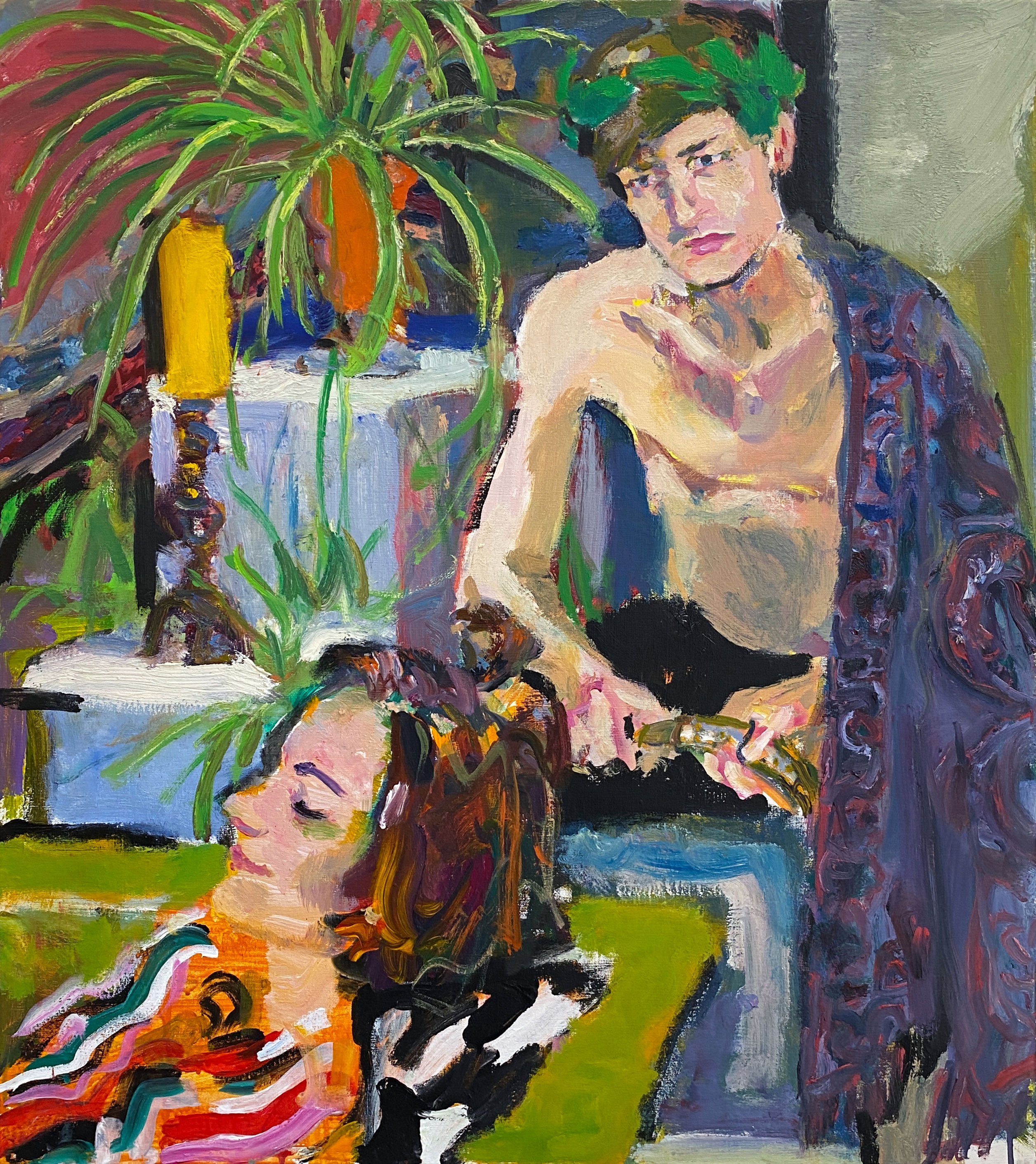 'Dreams (I won't tell)' 90x80cm Oil on linen