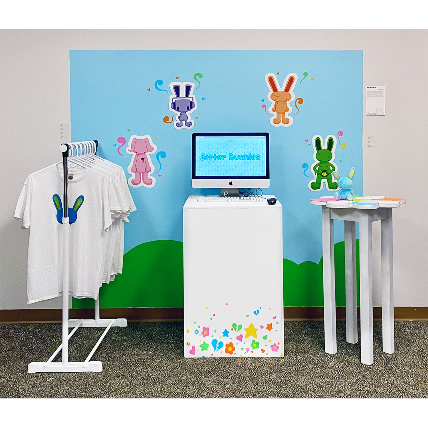 Bitter Bunnies InstallationPhotography, 3&rdquo;x4&rdquo;, 2022