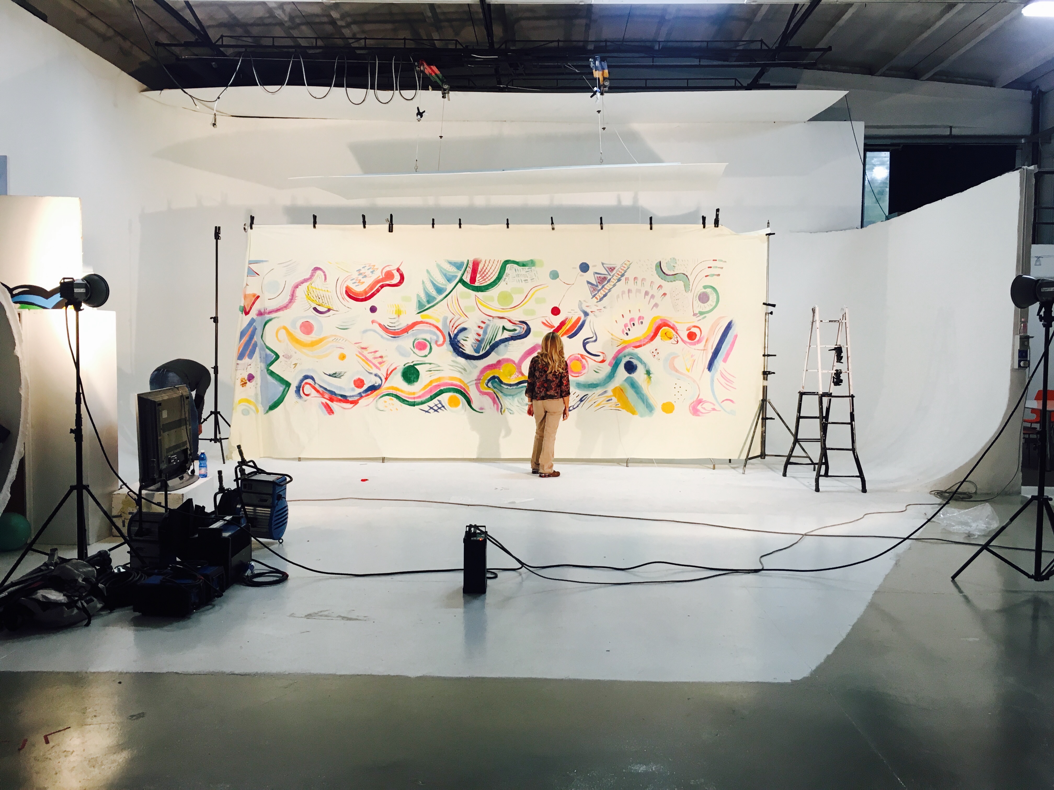 Hand painted textiles