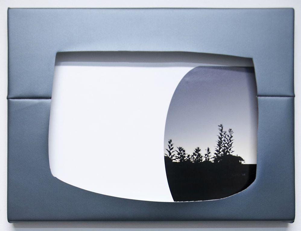 So Long II, 2017, archival pigment print, vinyl, and thread, 18 x 24 inches