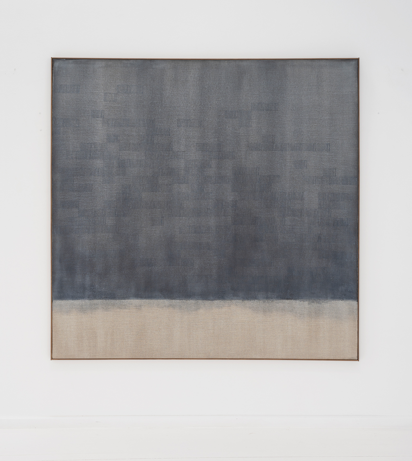 Iteration 10, acrylic and  pencil on linen, 180 x 180 cm, 2022 