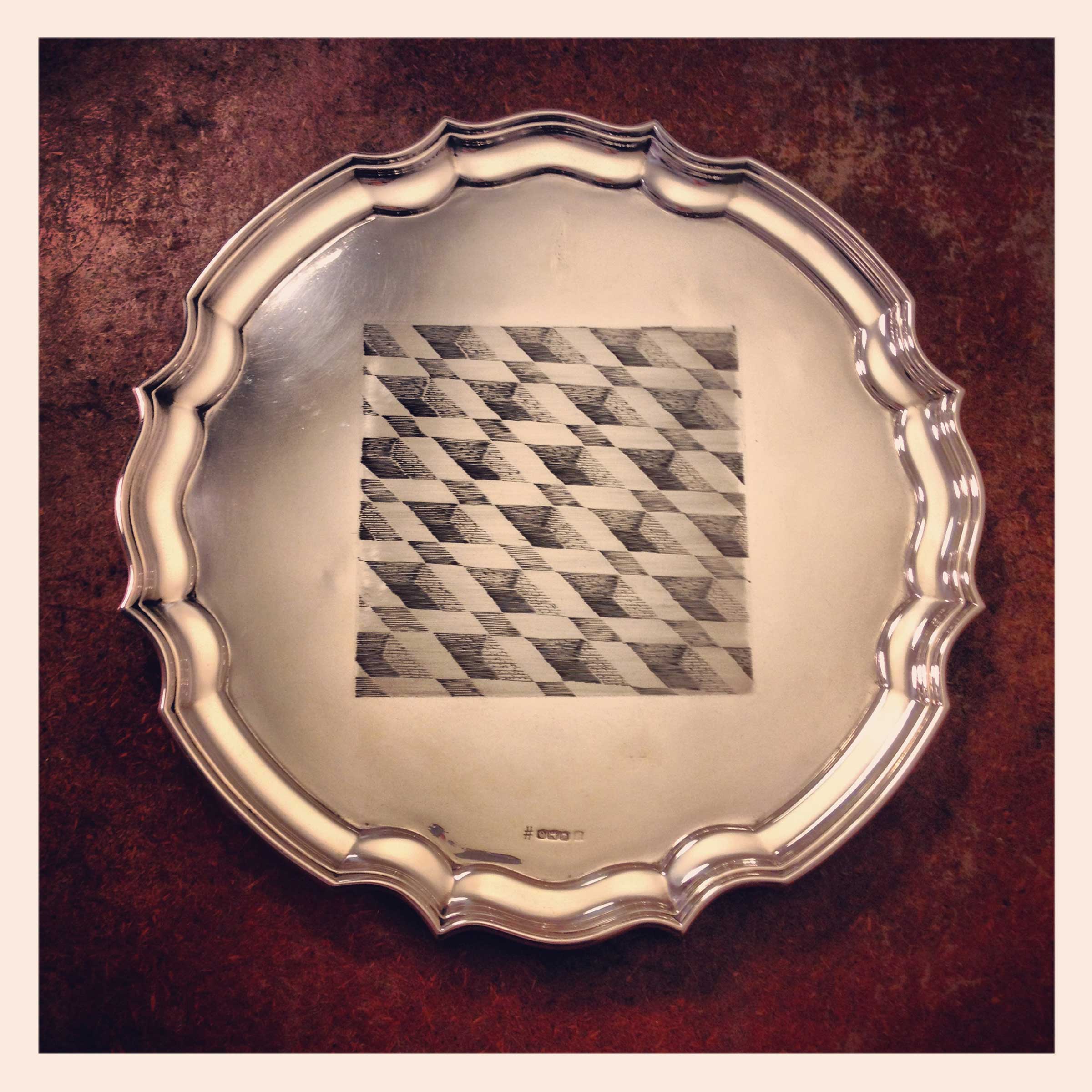 #Venice • Engraved Found Salver • 2014