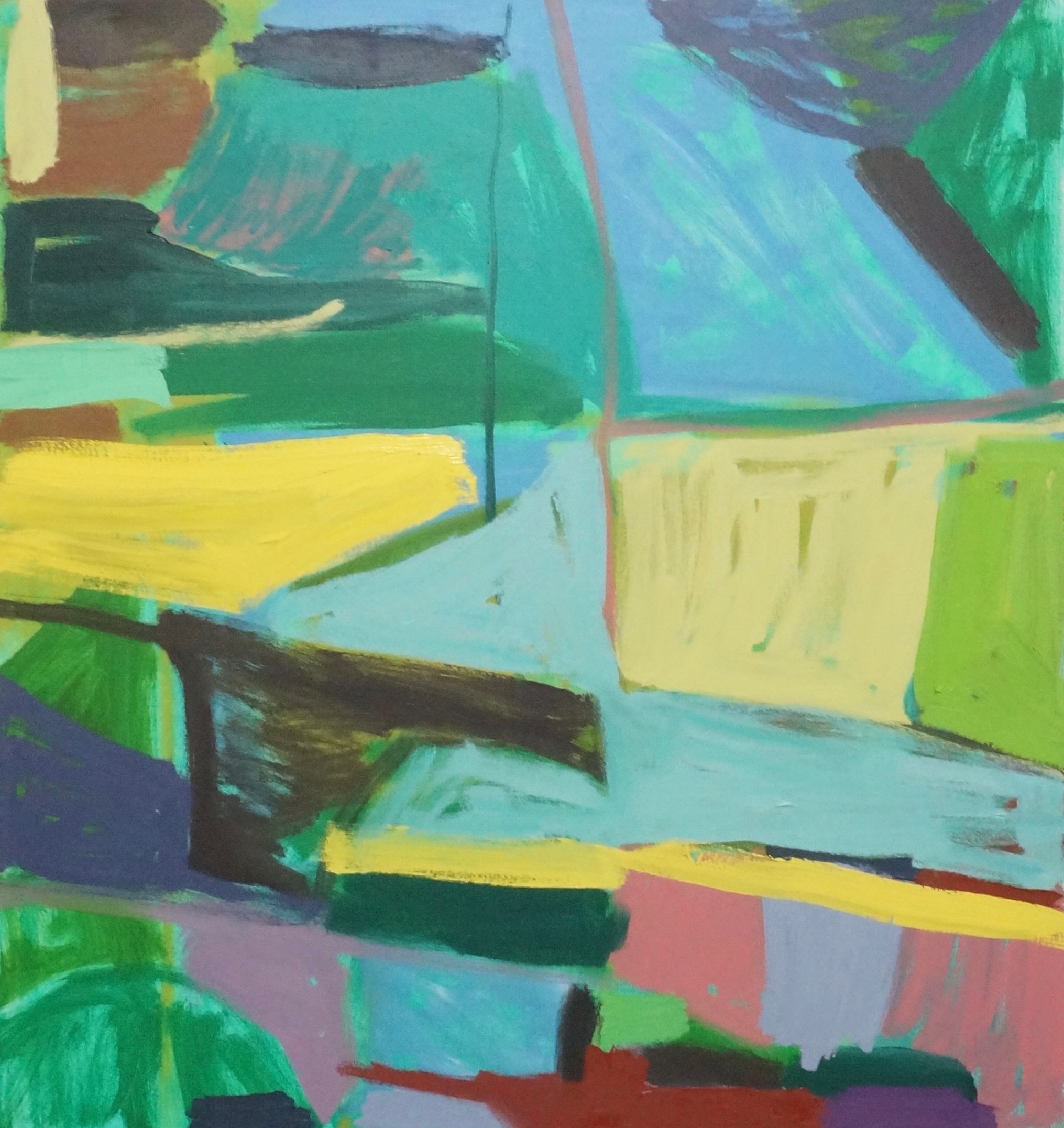  Intertidal  oil on canvas. 36 x 34in. 2024