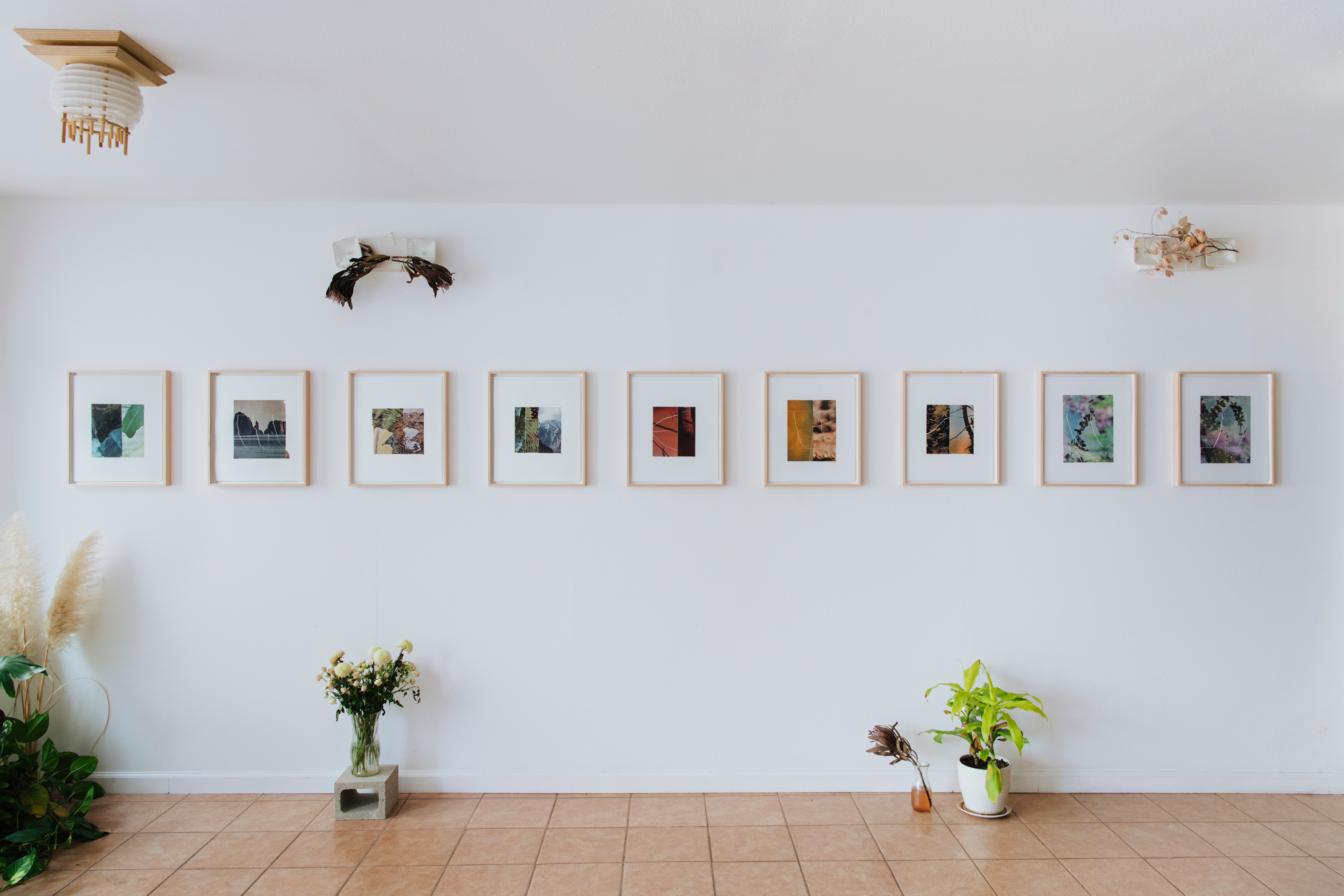 Installation view of New Torn Collage at Day Space Night, Los Angeles, CA, 2018