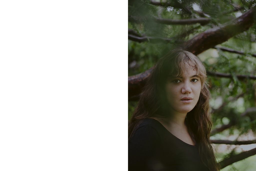 retrato chica naturaleza