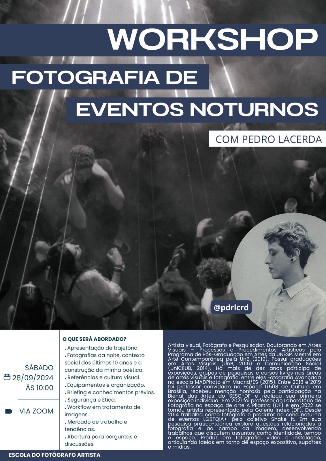 2024 - Workshop Fotografia de Eventos Noturnos - Foto em curso