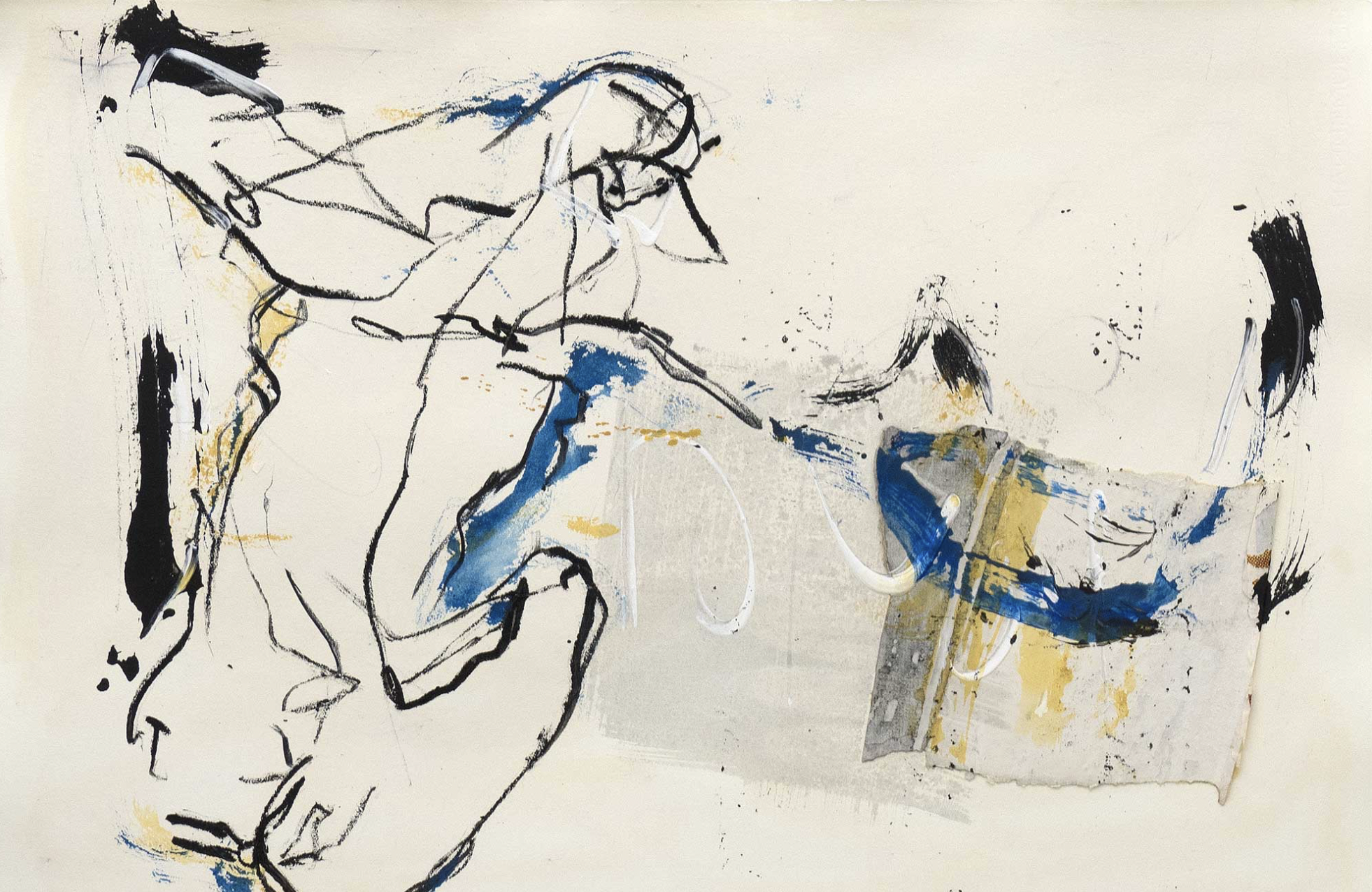 "Kleine Weltensammler", 2025, Oil, acrylic on copperplate paper, 54 x 77 cm 