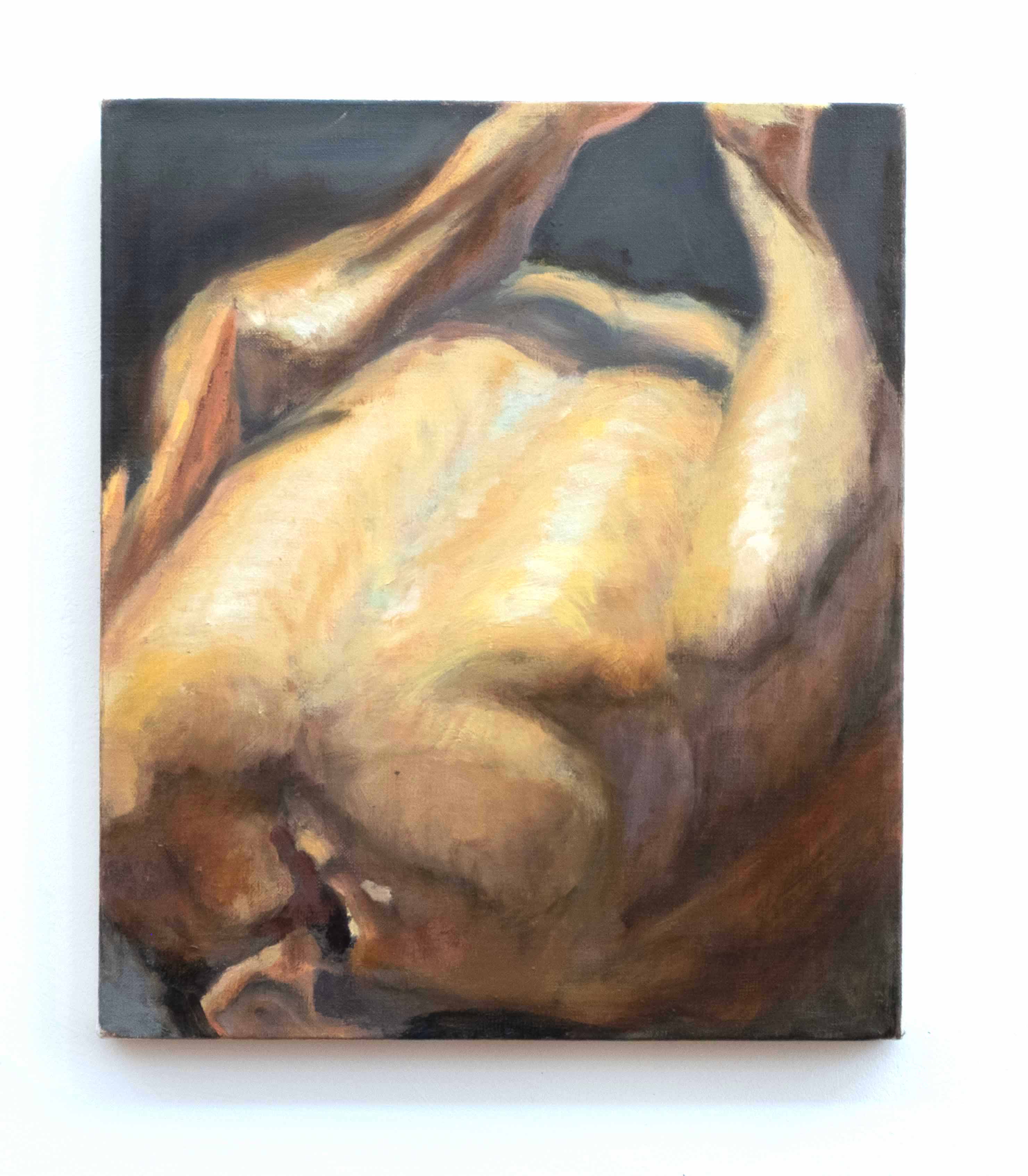 Untitled (from the Chicken Series), oil on linen, 14 x 12 inches, 2010