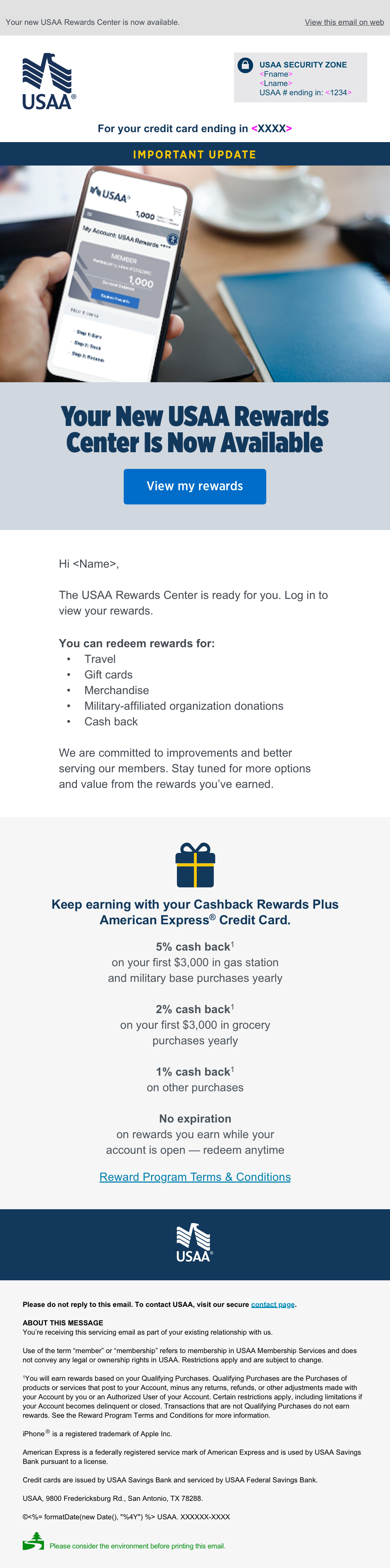 AMEX - Cashback Rewards
