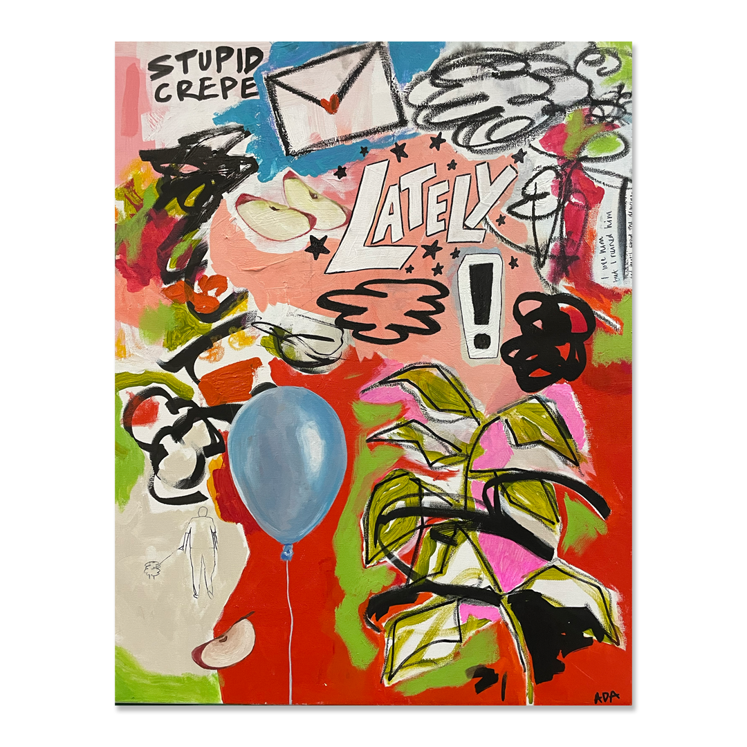 "Stupid Crepe" 20x30 Mixed Media on Canvas