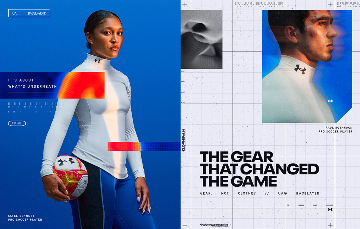 [Under Armour] Key Art, Coldgear24 Global Retail Design System