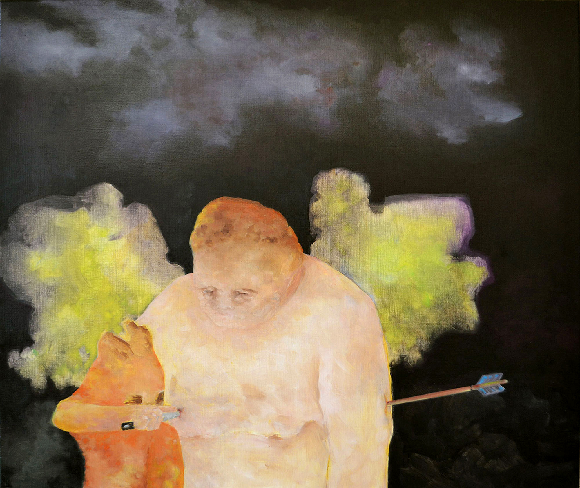 Eva Noack, Resistent, Öl auf Leinwand