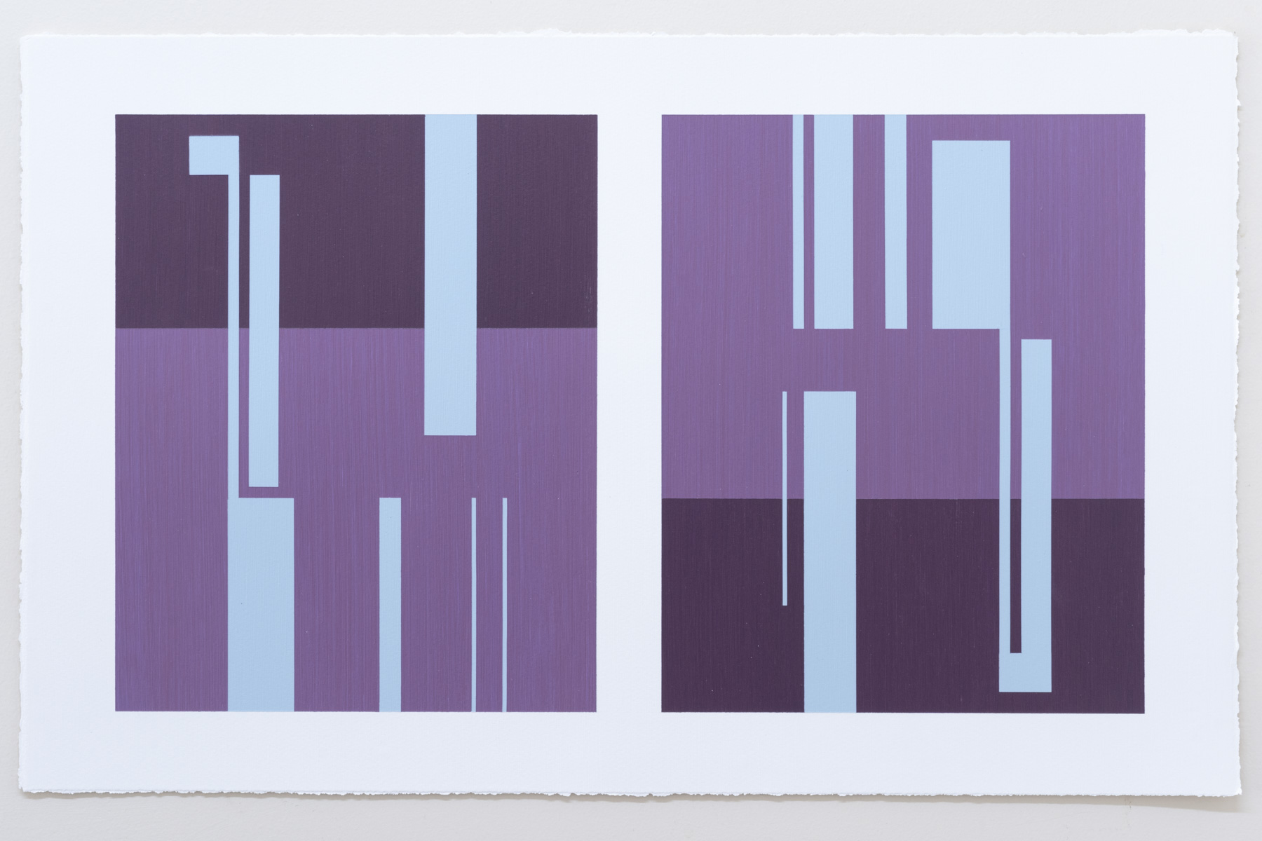 Untitled (Stage 4 lockdown #17). Acrylic on paper. 35.5cm x 56.5cm