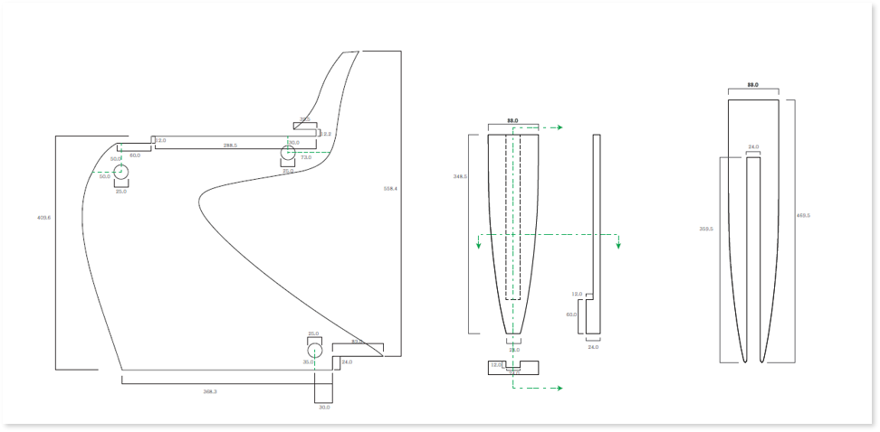 Dimensional entry drawing