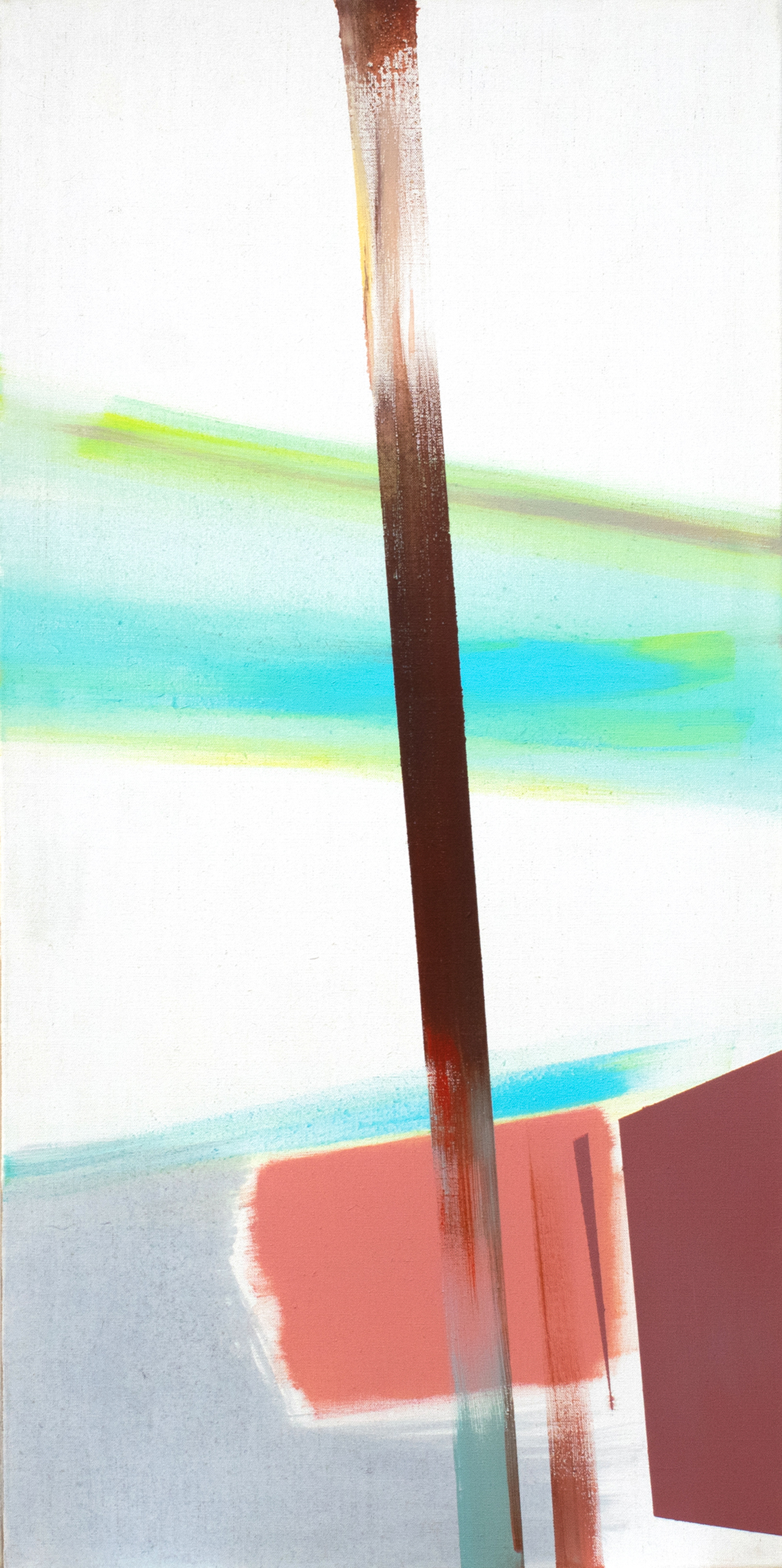 seven-days III, 2022, Pigmente und Acryl auf Leinwand, 120 x 60 cm