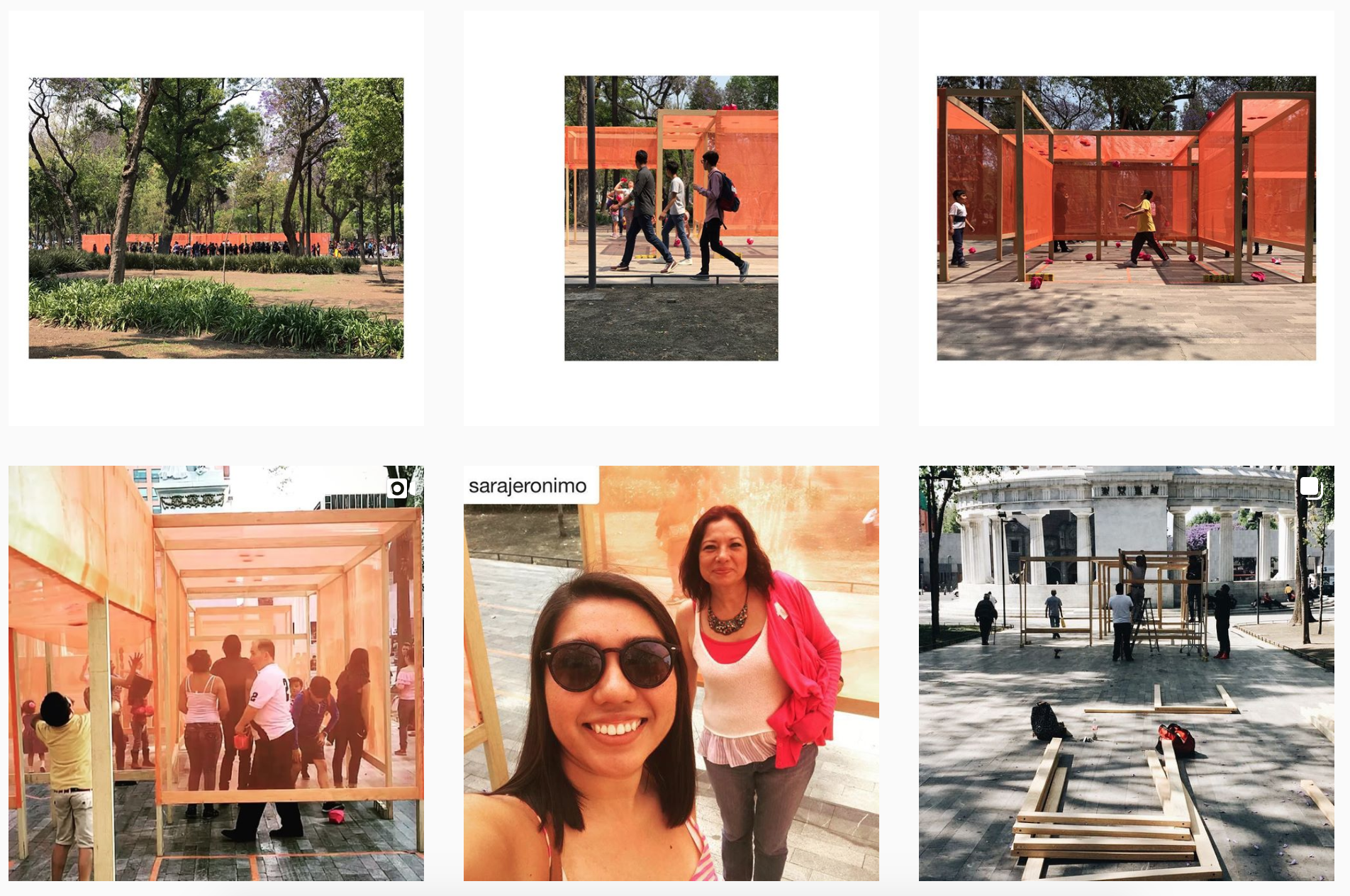 Instagram posts from visitors