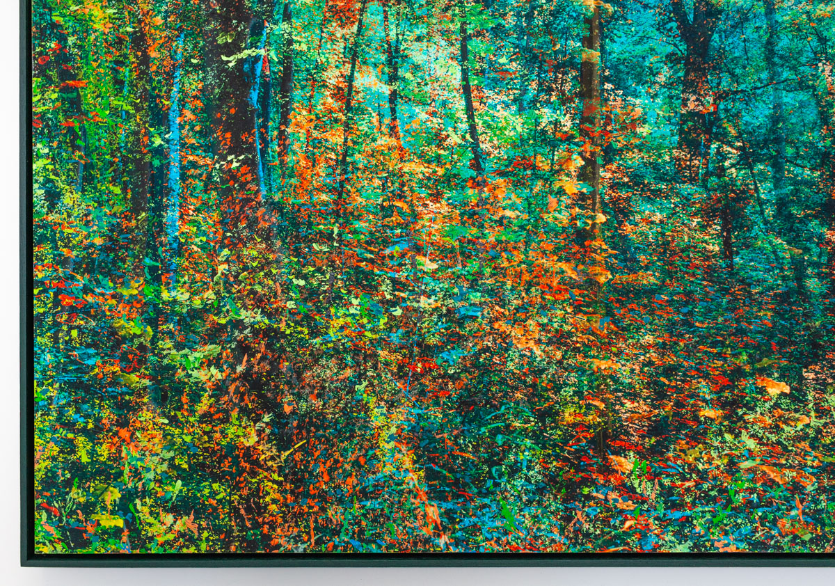 "Souvenir d'ailleurs", vert, 138x85cm, 2022