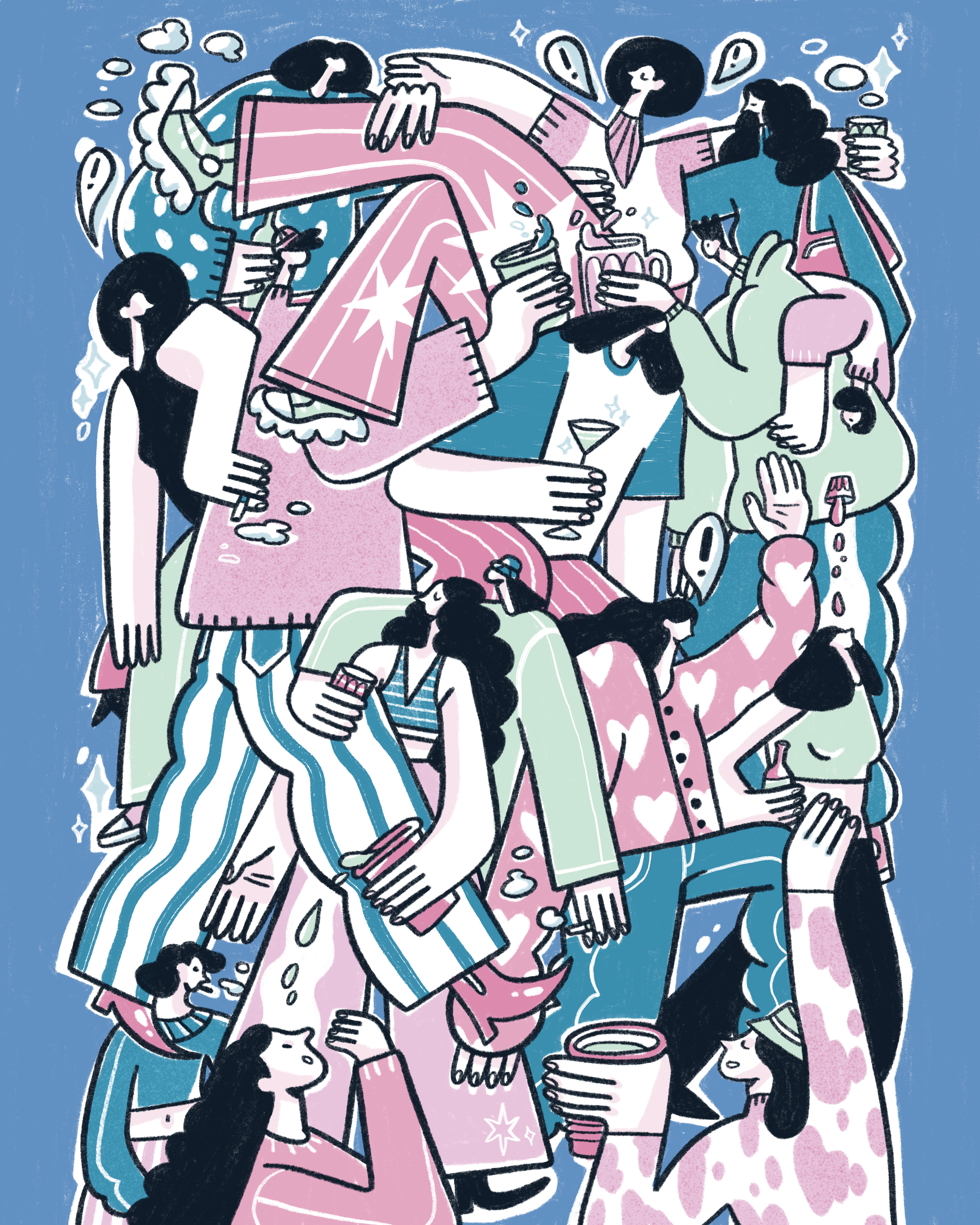 House Party, Digital Illustration, 2021