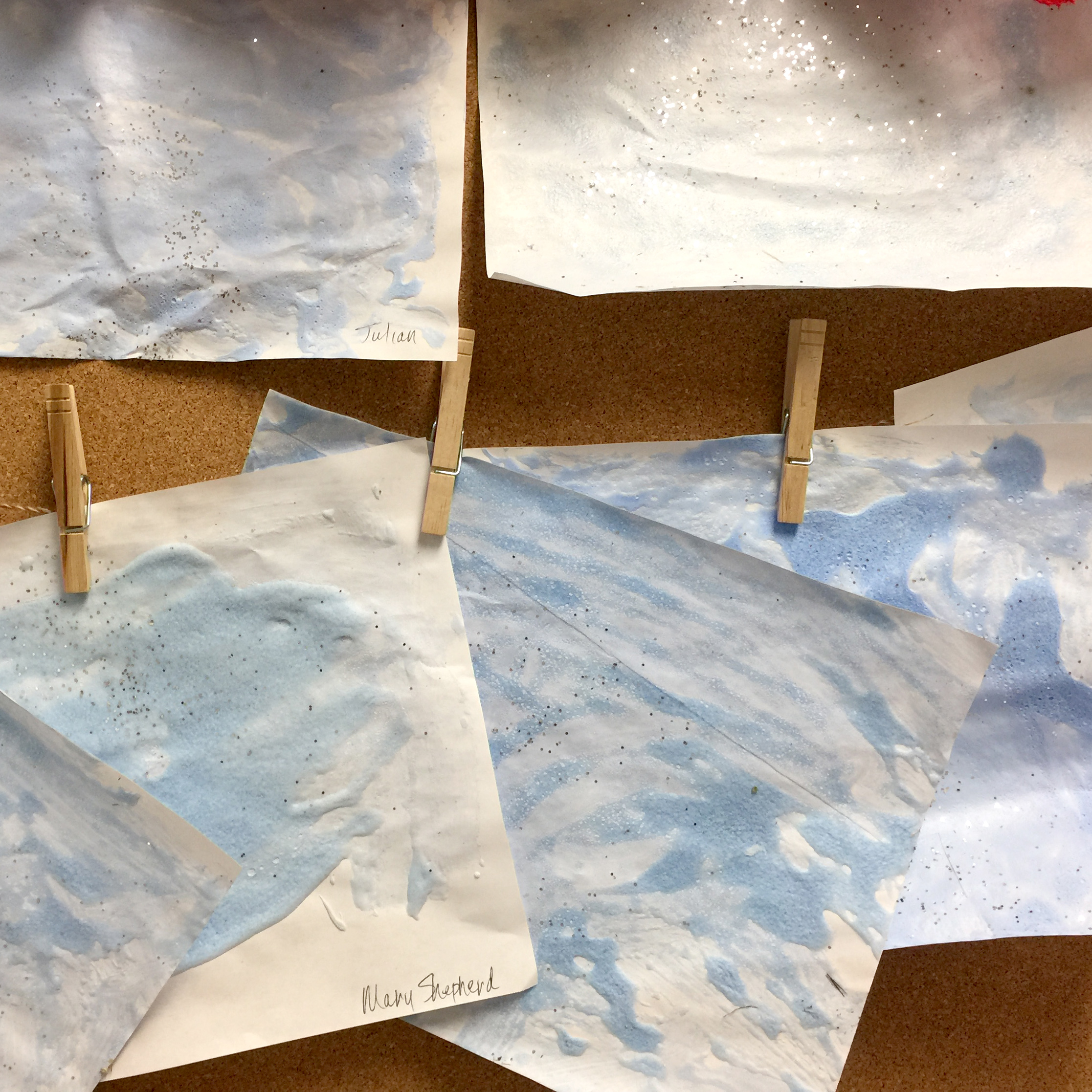 Puffy ocean paintings