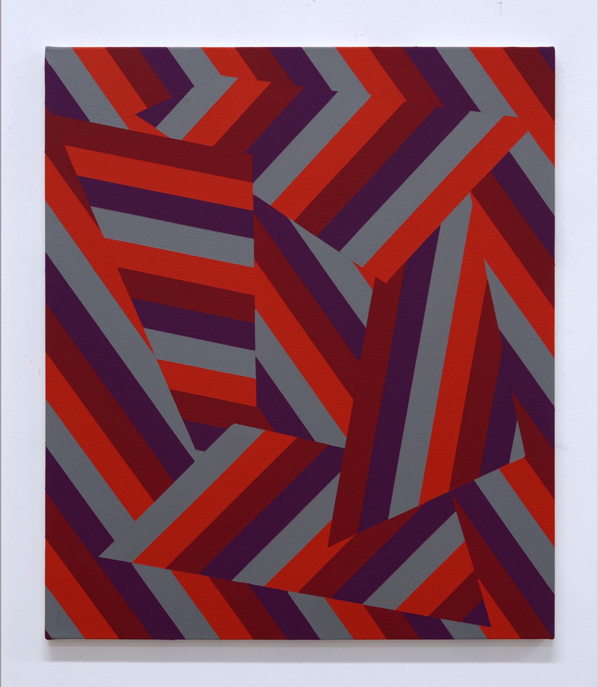 Lineae XVI 71cm x 61cm acrylic on canvas