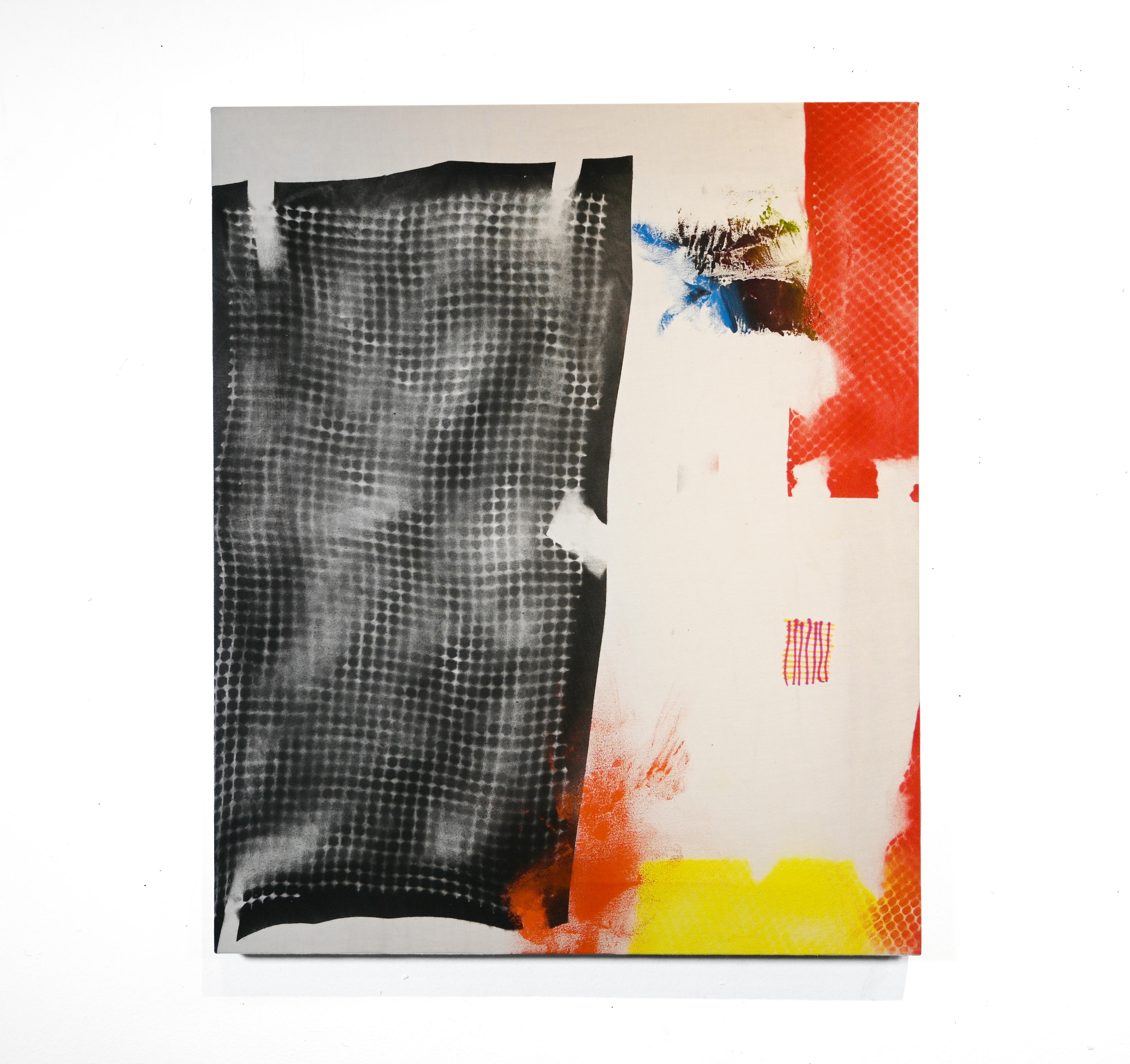 Warm Blanket, mixed media, 19" x 23", 2022, $500.00