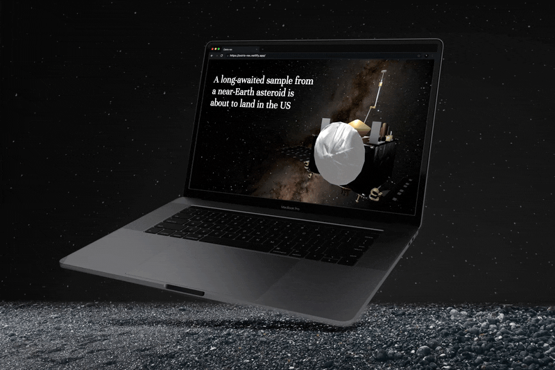 Osiris-rex - 3D Interactive Website Design/ Development Case Study / Website Link